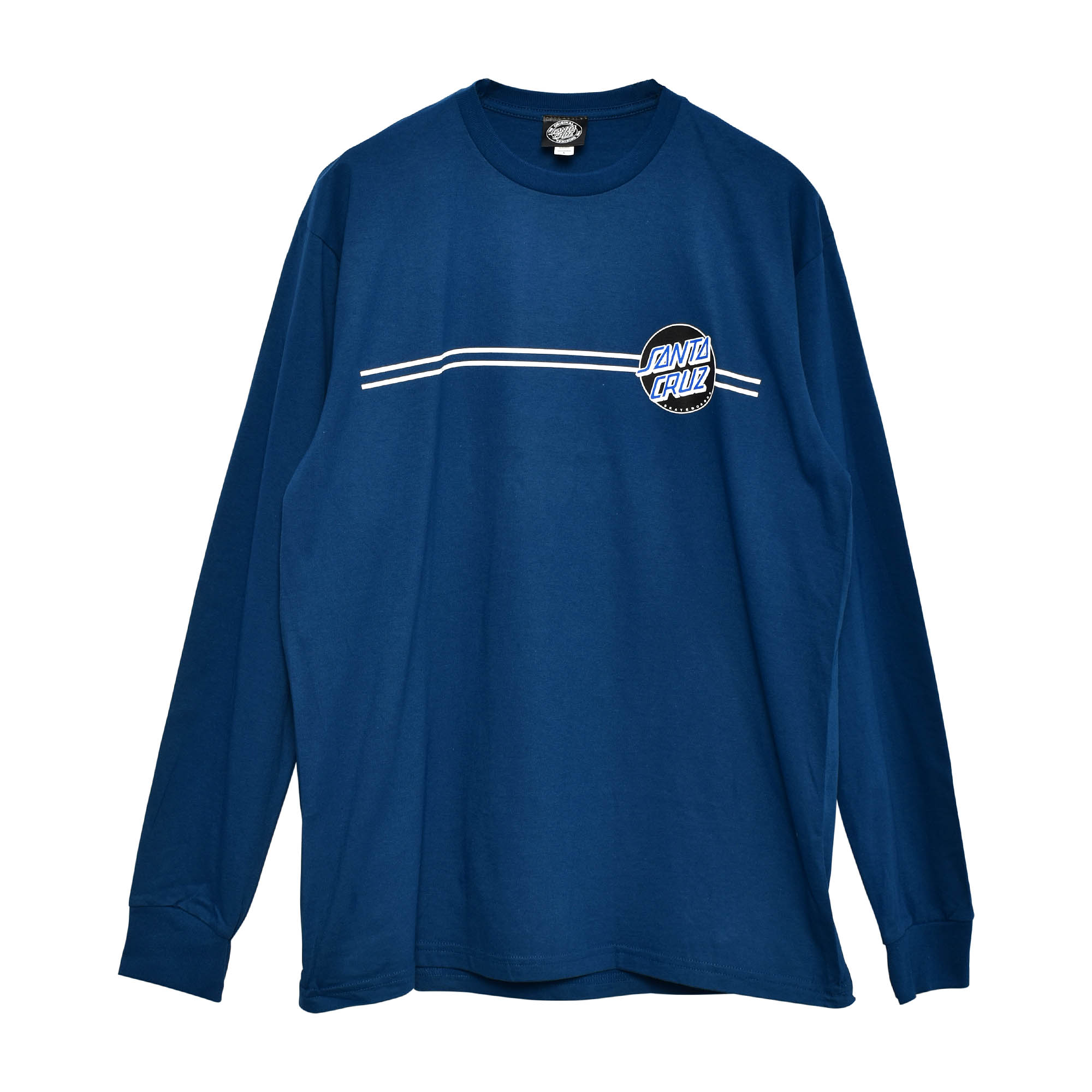 サンタクルーズ Tシャツ 長袖 メンズ アザー ドット ロングスリーブ レギュラー ロンT SANTACRUZ 44152625 ブラック 黒 白 青 |  | 01