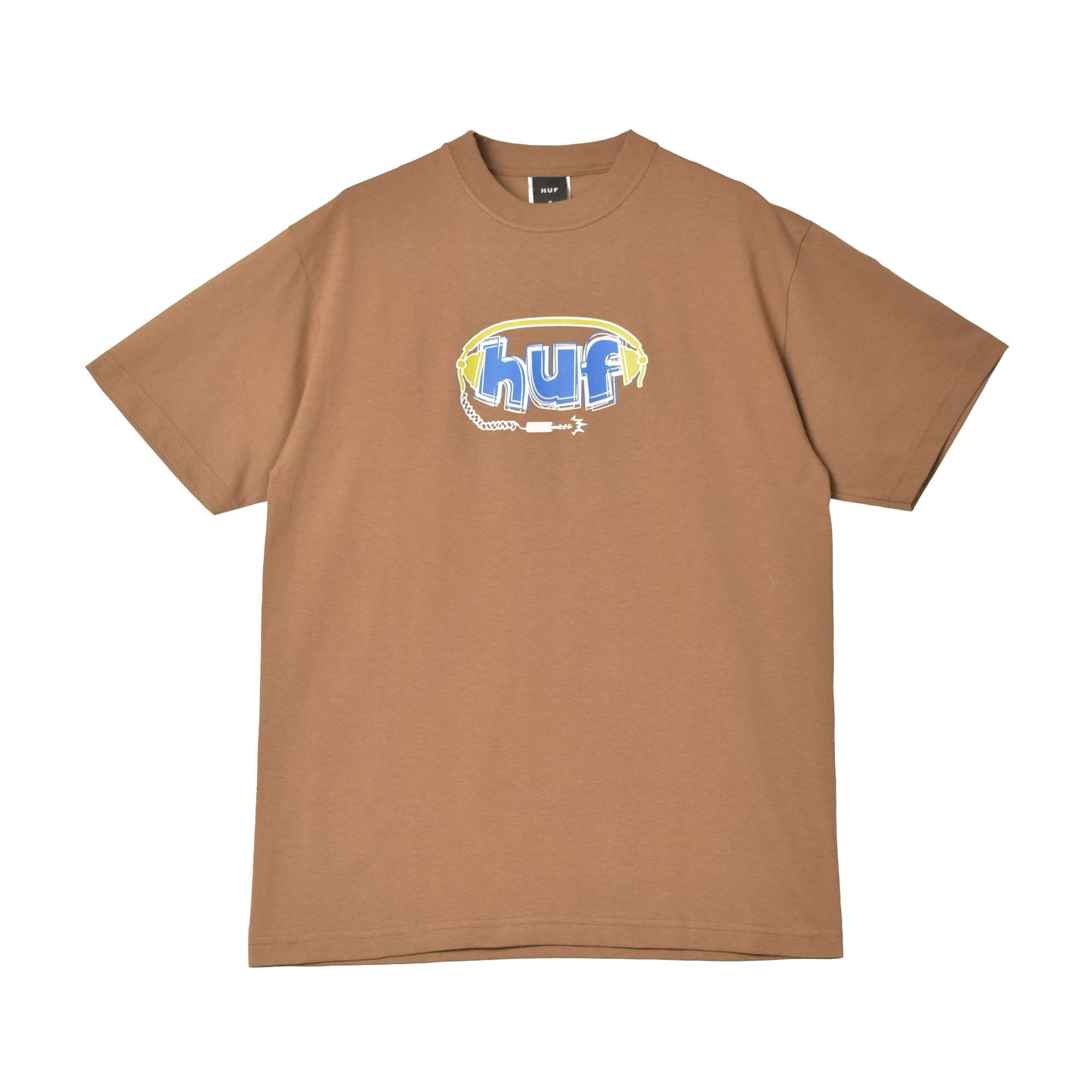 ハフ 半袖Tシャツ メンズ HUF TS02134 ブラウン 茶 ウエア トップス Tシャツ クルー...