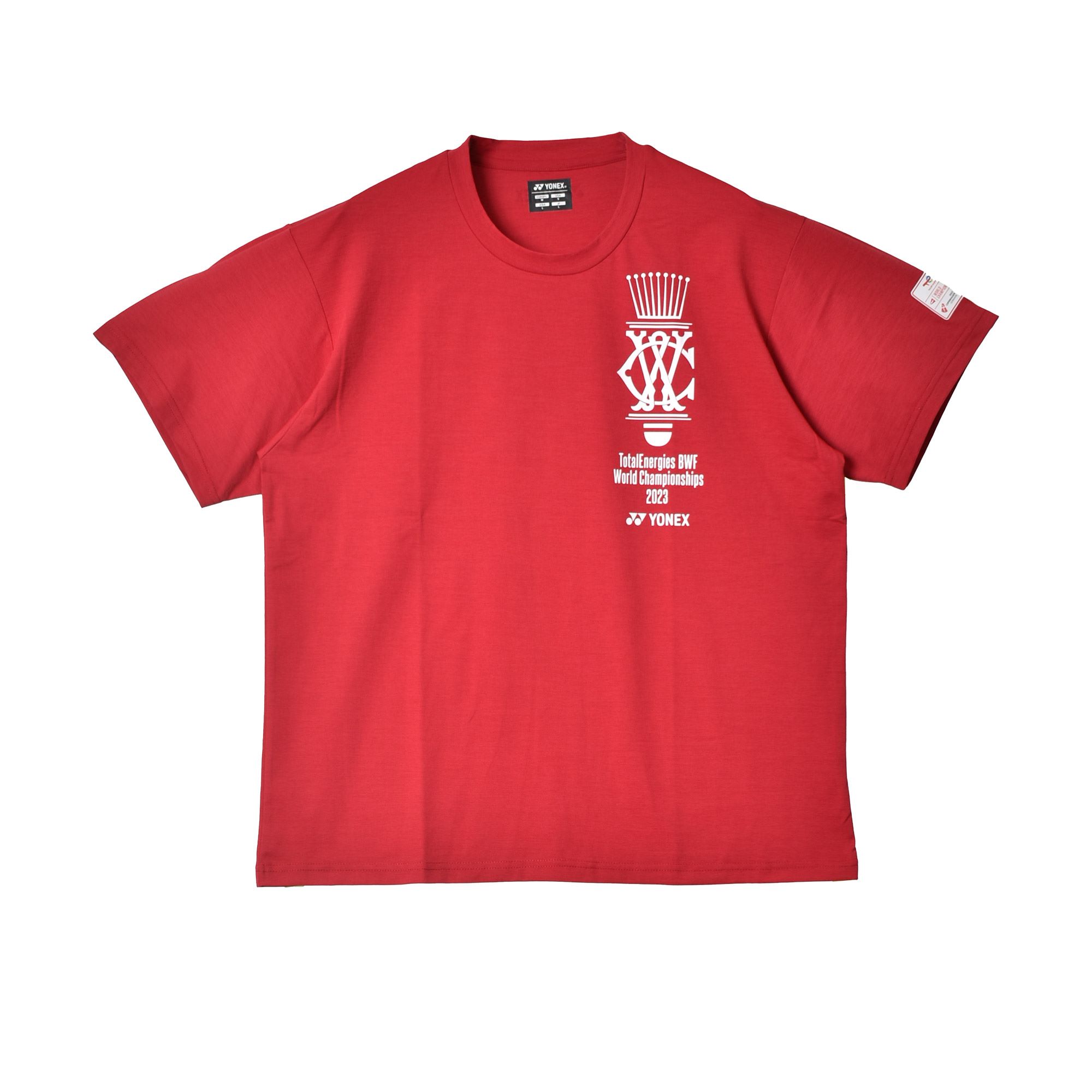 ヨネックス 半袖Tシャツ メンズ レディース YONEX YOB23190 ベージュ ネイビー 紺 レッド 赤 カジュアル 半袖 トップス ウェア UVカット 紫外線対策 吸汗速乾｜z-mall｜04