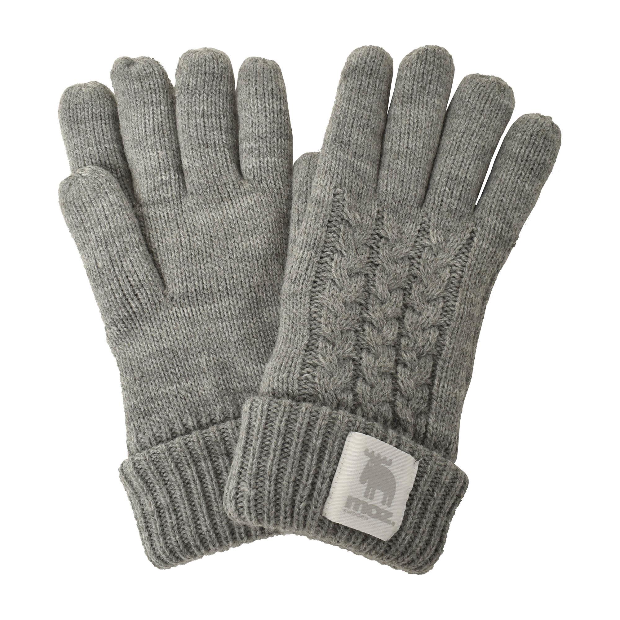 moz（モズ） 手袋 レディース mozケーブル裏ボアニットグローブ