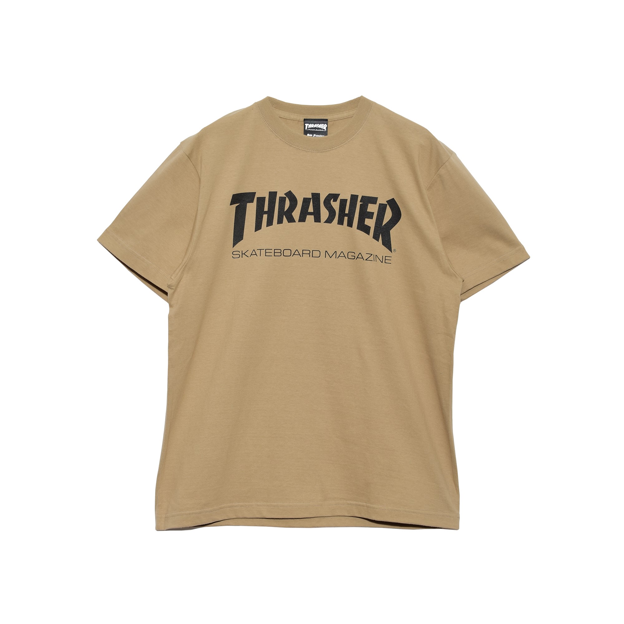 Watson Tシャツ ベージュ S THRASHER（スラッシャー） （ネコポス配送） Tシャツ メンズ MAG LOGO