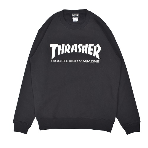 スラッシャー スウェット メンズ THRASHER TH8401 ブラック 黒 ホワイト 白 ネイビ...