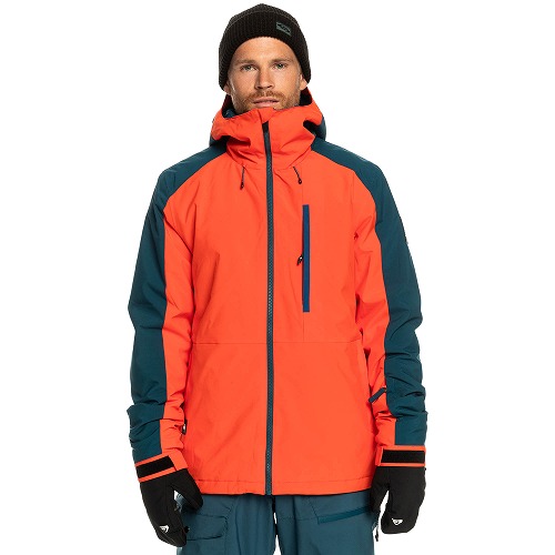 クイックシルバー ジャケット メンズ QUIKSILVER EQYTJ03404 オレンジ ブラウン 茶 ブルー 青 グリーン 緑 アウター 男性用 スノボ スキーウェア｜z-mall｜02