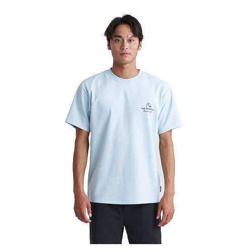 【ゆうパケット可】 クイックシルバー ラッシュガード Tシャツ メンズ QUIKSILVER QLY242005 ホワイト 白 ブルー 青 半袖｜z-mall｜03