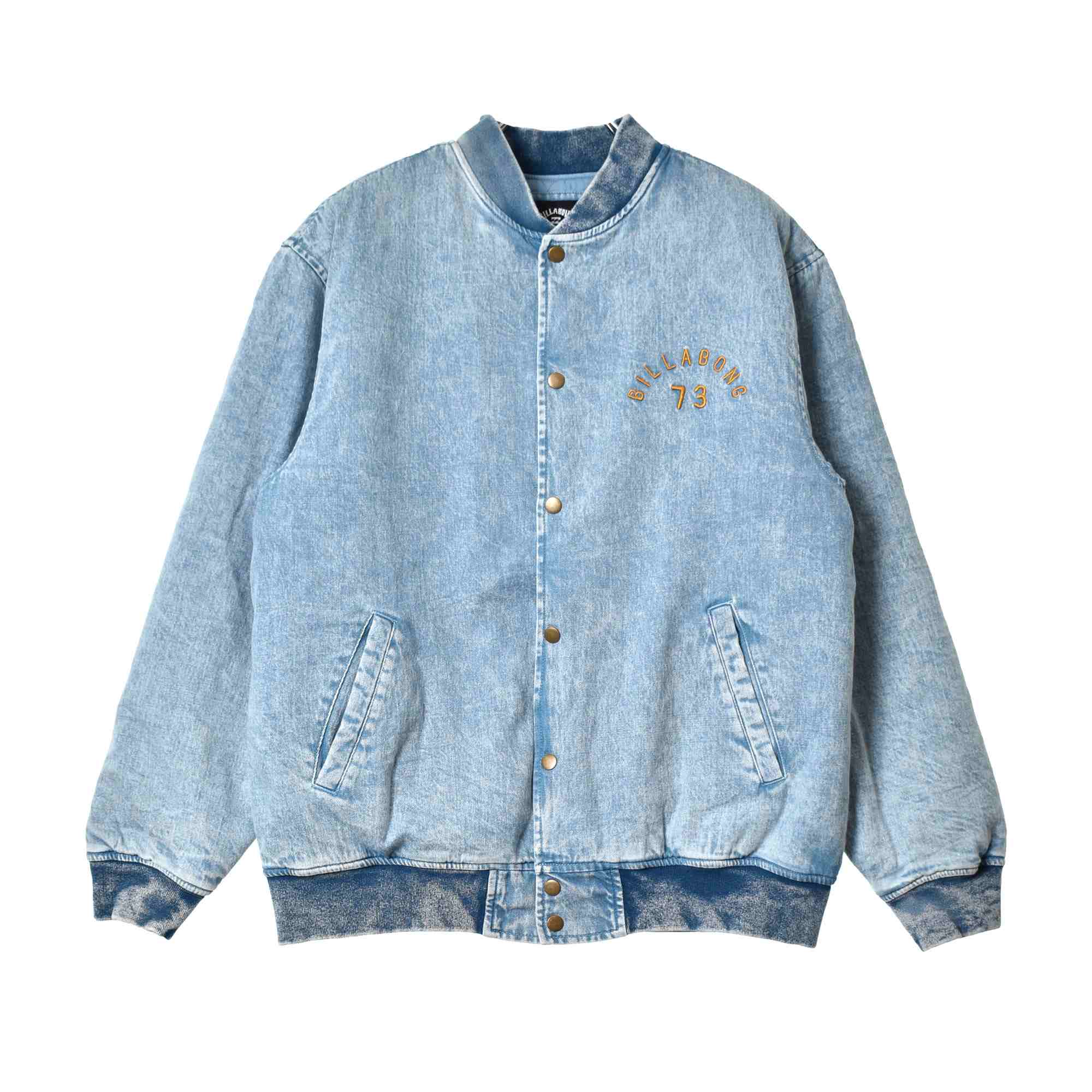 牙*ん様 BILLABONG メンズ バックロゴ刺繍中綿デニムスタジャン 牙*ん様 BILLABONG メンズ バックロゴ刺繍中綿デニムスタジャン