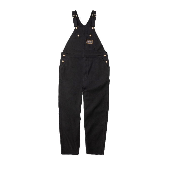 送料無料 ビラボン ボトムス メンズ 【A/Div.】 ADIV WORK OVERALL ロングパンツ BILLABONG BC012707 黒 ブラウン ロング丈 ロゴ