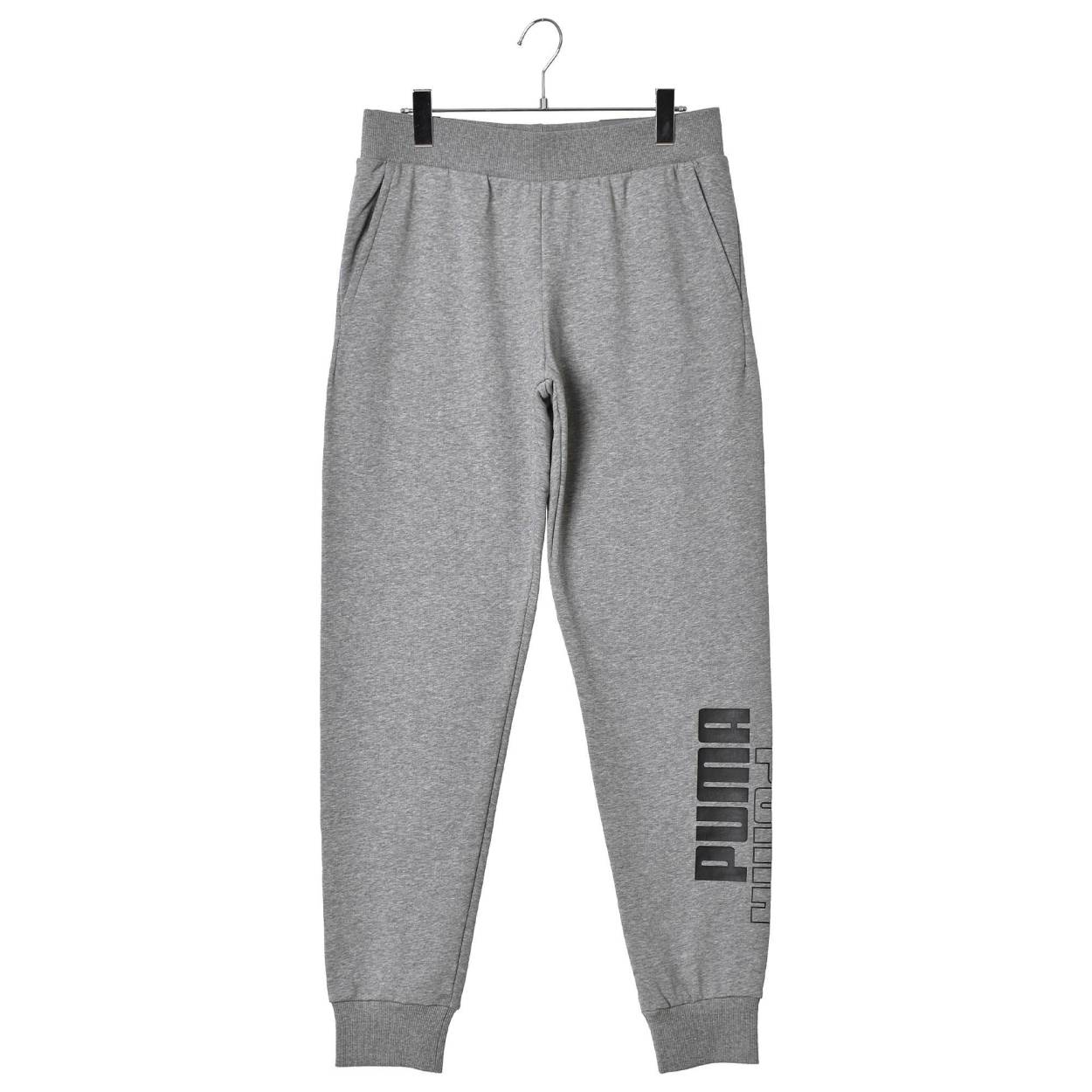 【プーマ】新品ダグ付 ジョガーパンツ サイドロゴ グレー XLサイズ メンズ PUMA（プーマ） パンツ メンズ トレーニング ジョガー パンツ メンズ