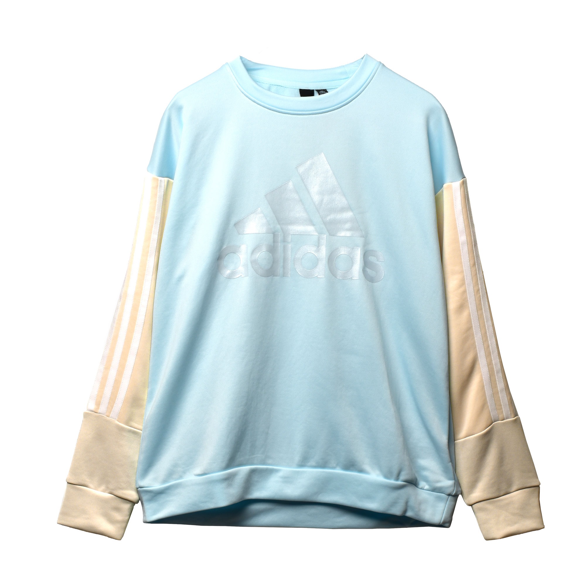 アディダス パーカー キッズ ジュニア 子供 カラーブロック クルースウェット ADIDAS SS069 ピンク ブルー 青 トップス スポーツ