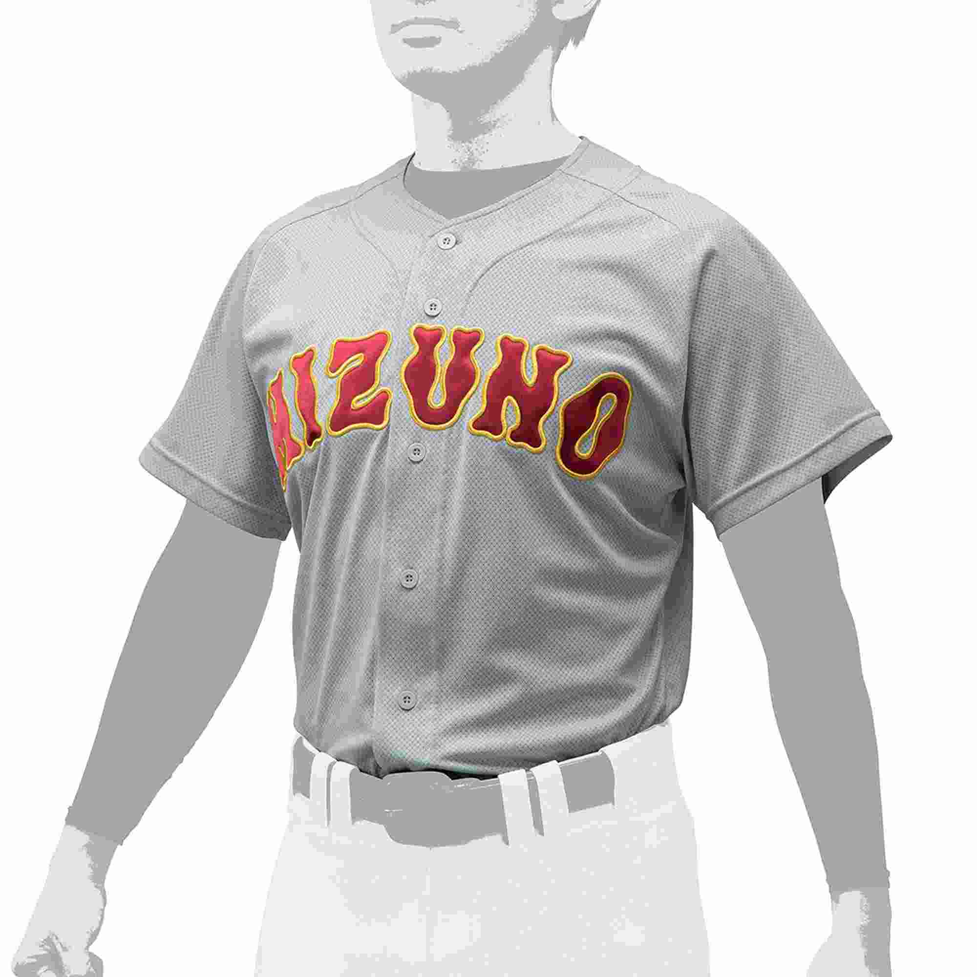 MIZUNO（ミズノ） ユニフォームシャツ ベースボールシャツ メンズ