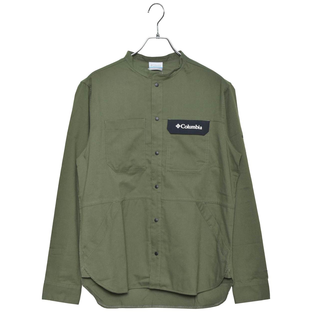 コロンビア 長袖シャツ メンズ COLUMBIA SECOND HILL LONG SLEEVE WARM SHIRT スタンドカラー ブランド ロゴ 吸汗 速乾 紫外線 UVカット 冬｜z-mall｜03