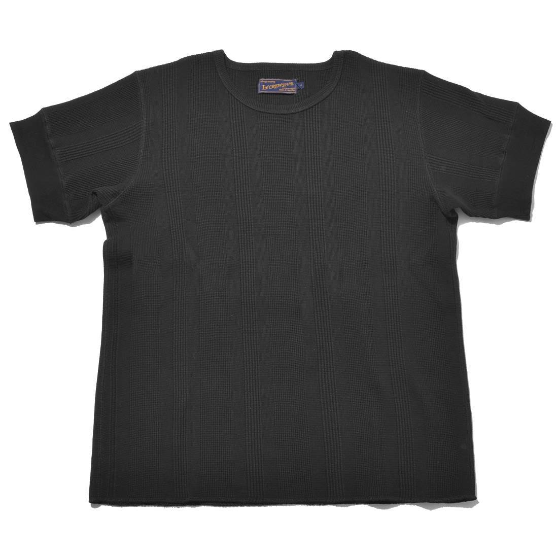 Tシャツ メンズ 半袖 おしゃれ ワッフル 無地 ヘンリーネック