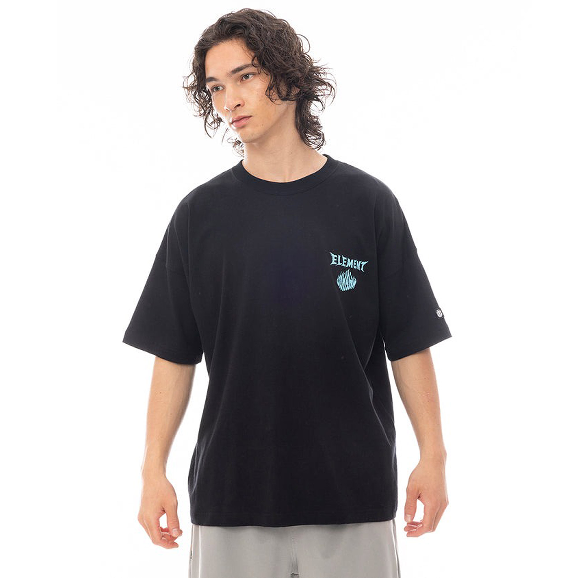 ELEMENT エレメント 半袖Tシャツ メンズ BF02A218 ブラック 黒