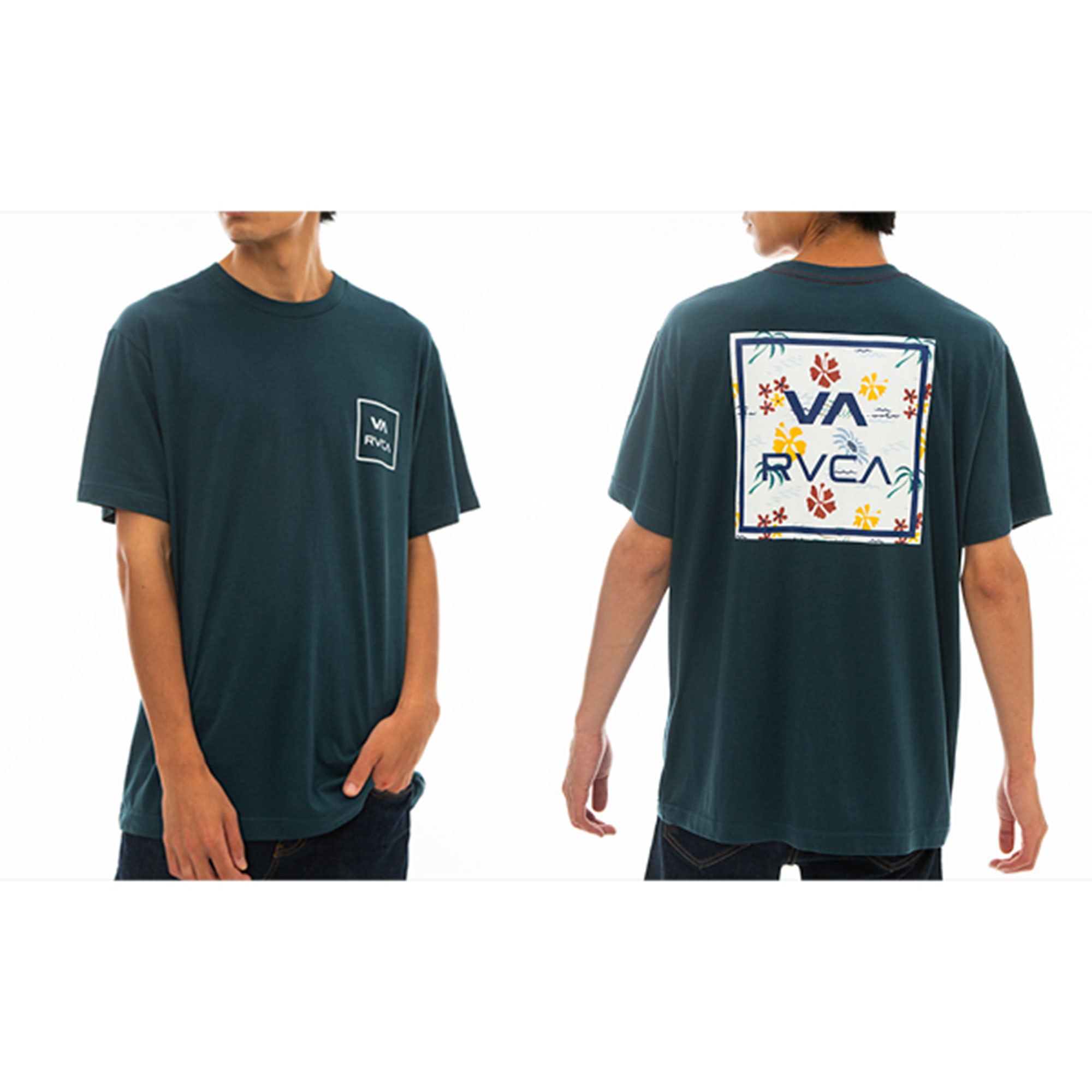 【RVCA】2カラー サイドロゴ 半袖 Tシャツ / 送料無料 RVCA （ネコポス配送） ルーカ 半袖Tシャツ メンズ VA ALL THE