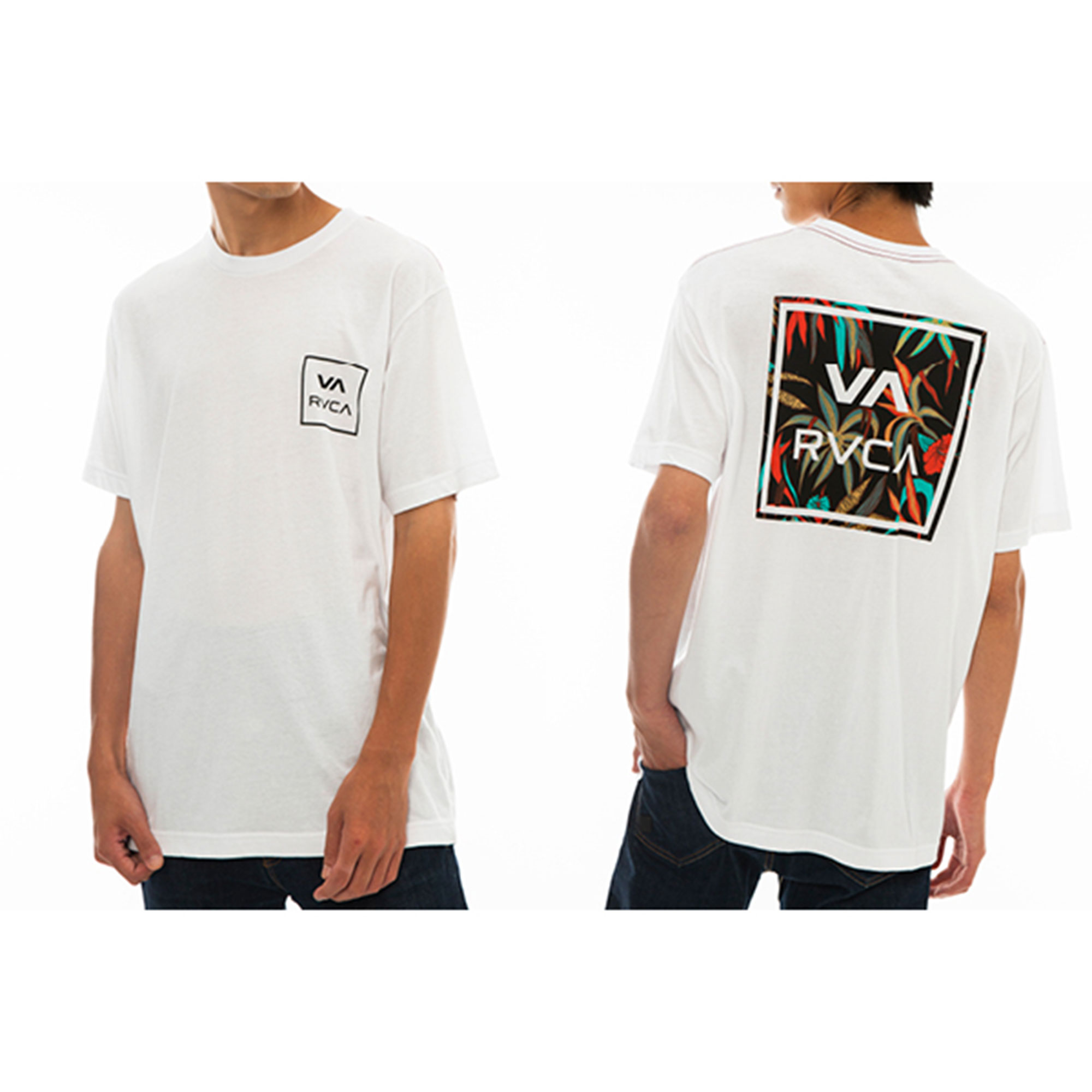 ★RVCA ルカ★Barbed Mens Tee Tシャツ 関税込★ RVCA／ルーカ（ルカ） Tシャツ BANDANA Tシャツ（白／黒） VENUM