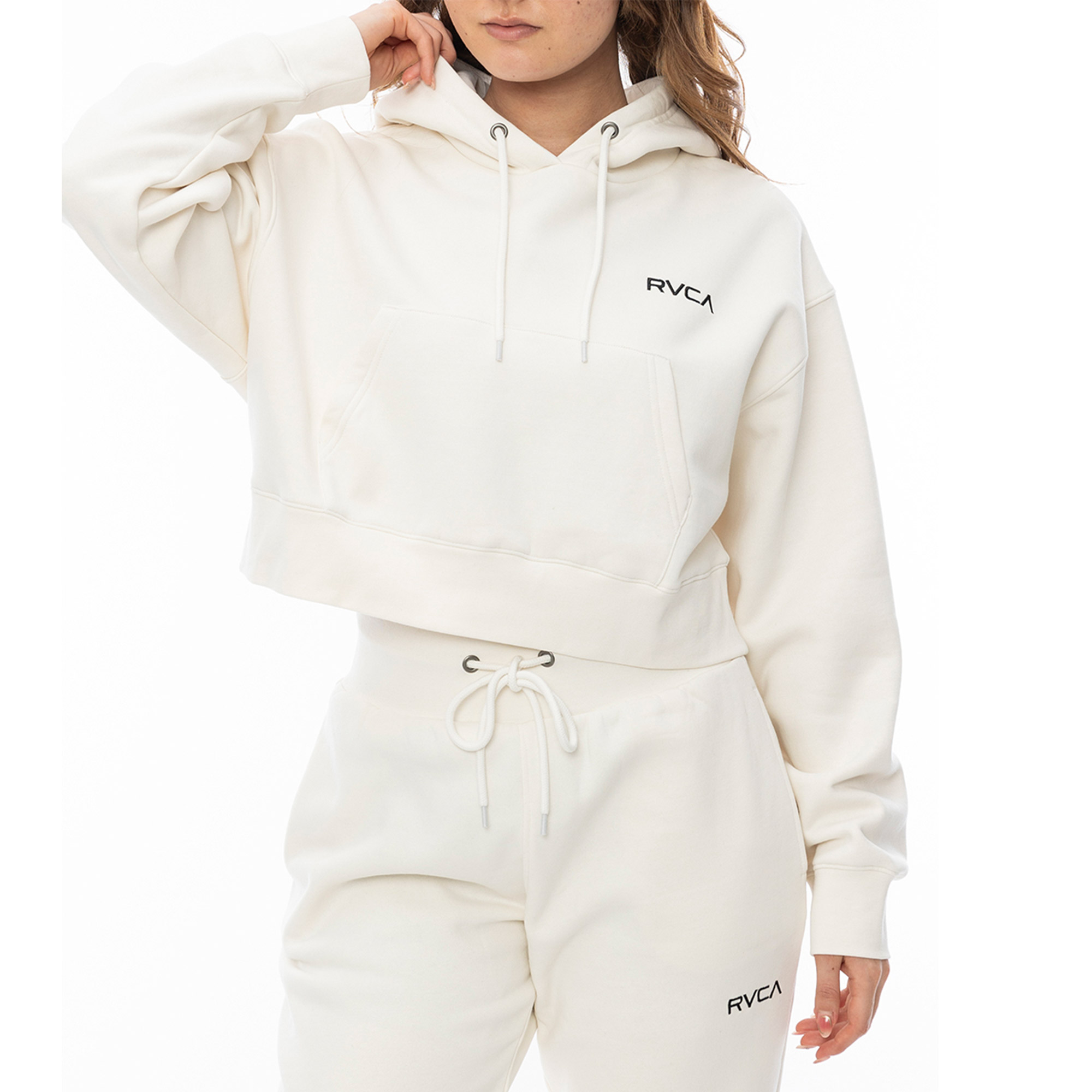 ルーカ パーカー レディース RVCA BE044015 ホワイト 白 ブラック 黒 クロップトップ スウェット カジュアル ストリート アウトドア サーフ スケート RVCA ルーカ パーカー レディース BE044015 ホワイト 白