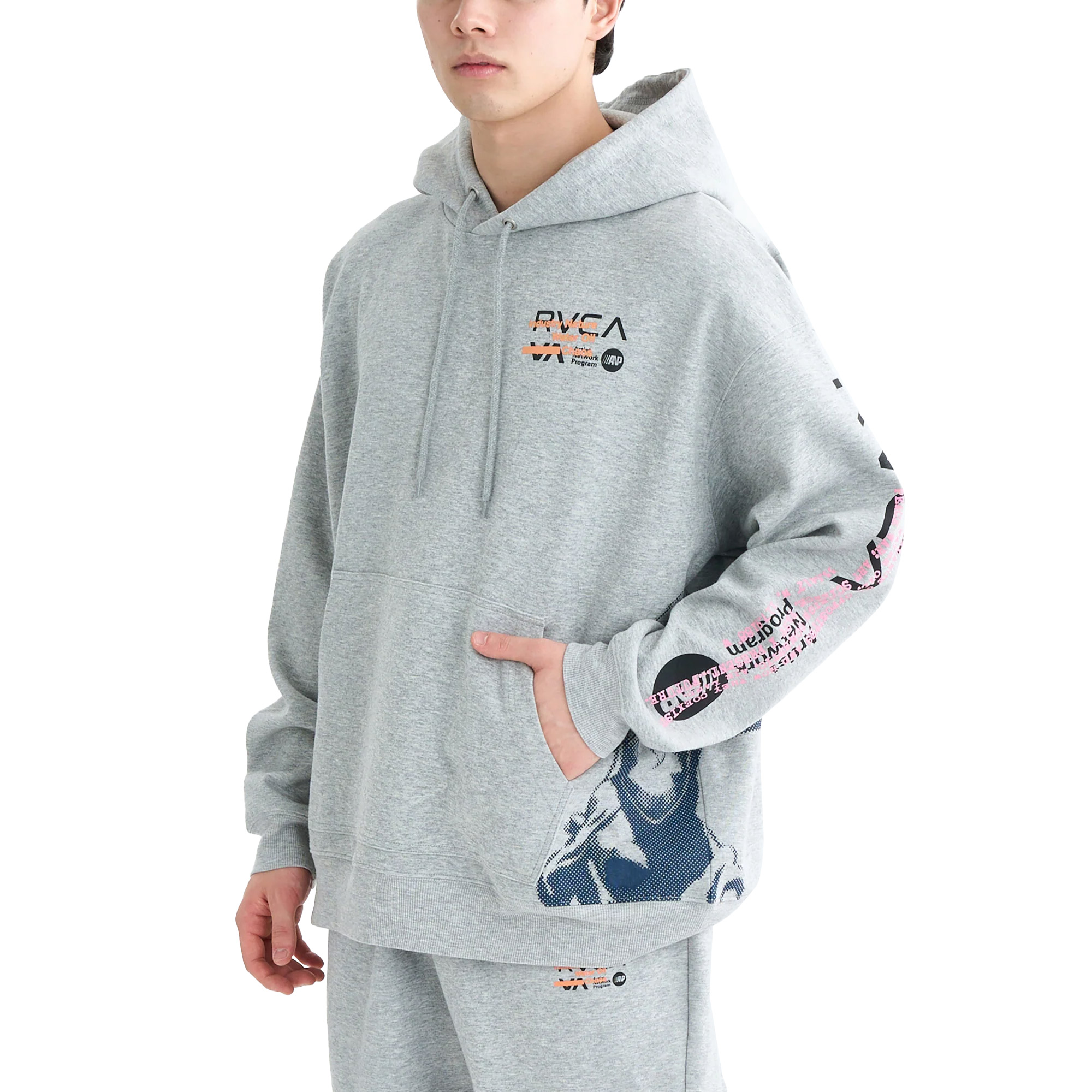 RVCA（ルーカ） パーカー メンズ RVCA BF042025 ブラック 黒 グレー