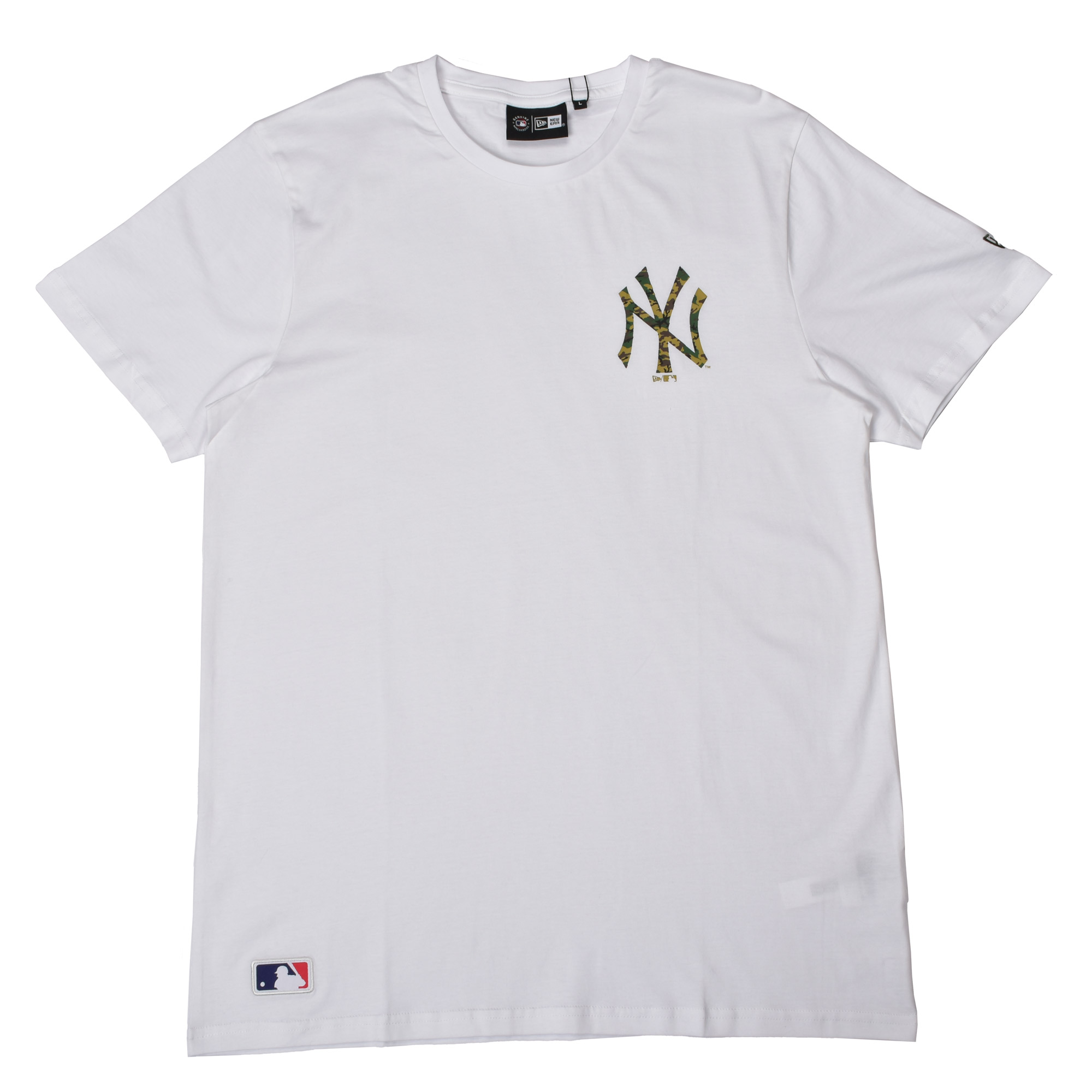 NEW ERA 新作♪PEACE SYMBOL Tシャツ 白 半袖 テック Tシャツ Vertical Logo ホワイト レギュラー