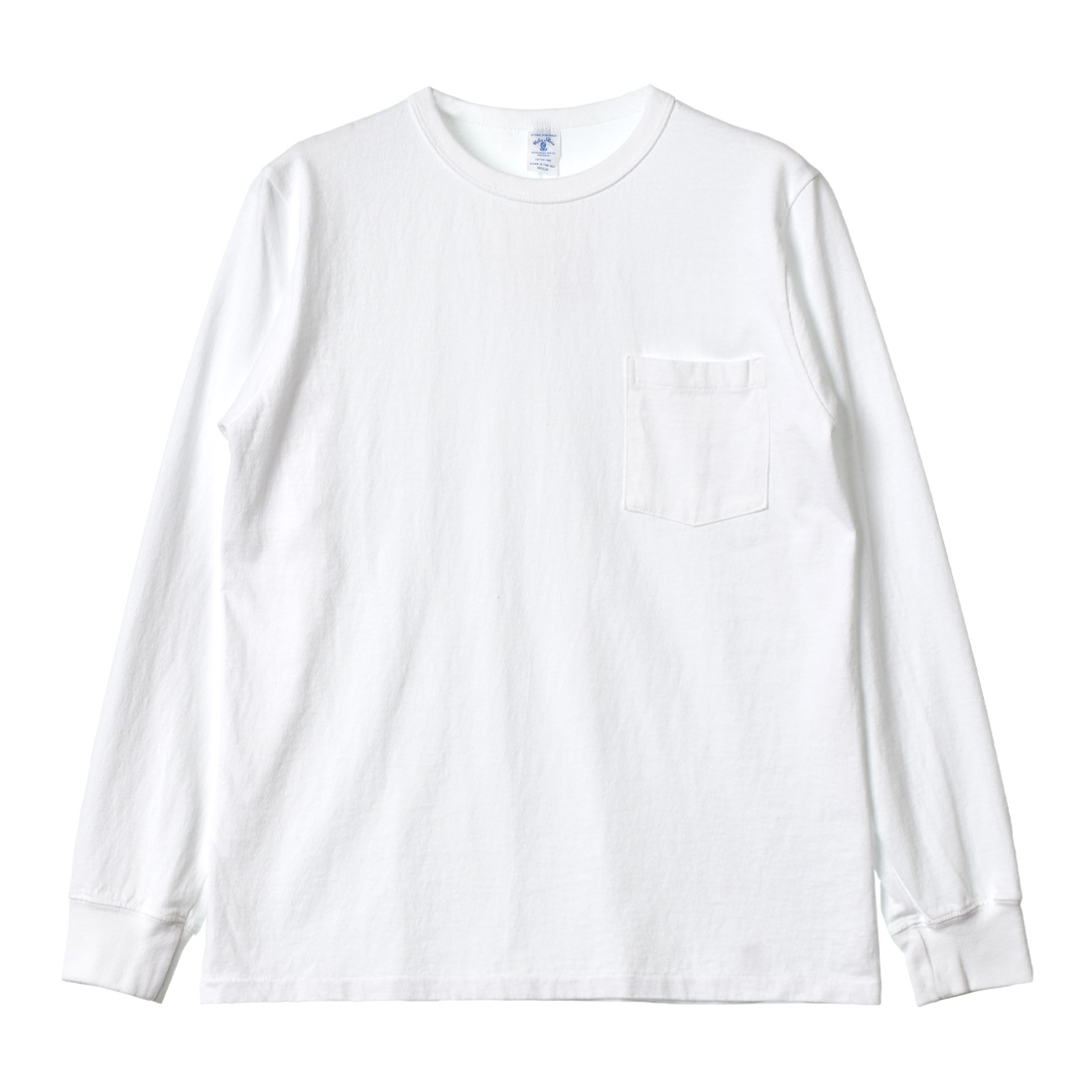 ベルバシーン 長袖Ｔシャツ メンズ レディース 14-ピグメント ロングスリーブ ポケットTシャツ VELVA SHEEN 162051 ホワイト 白｜z-mall｜02