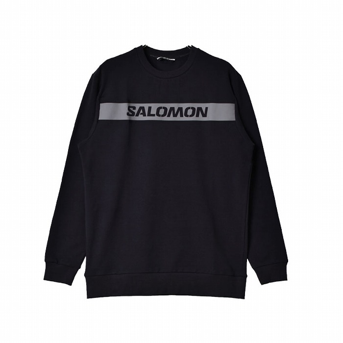 送料無料 サロモン 長袖トップス メンズ ESSENTIAL CREW NECK SALOMON