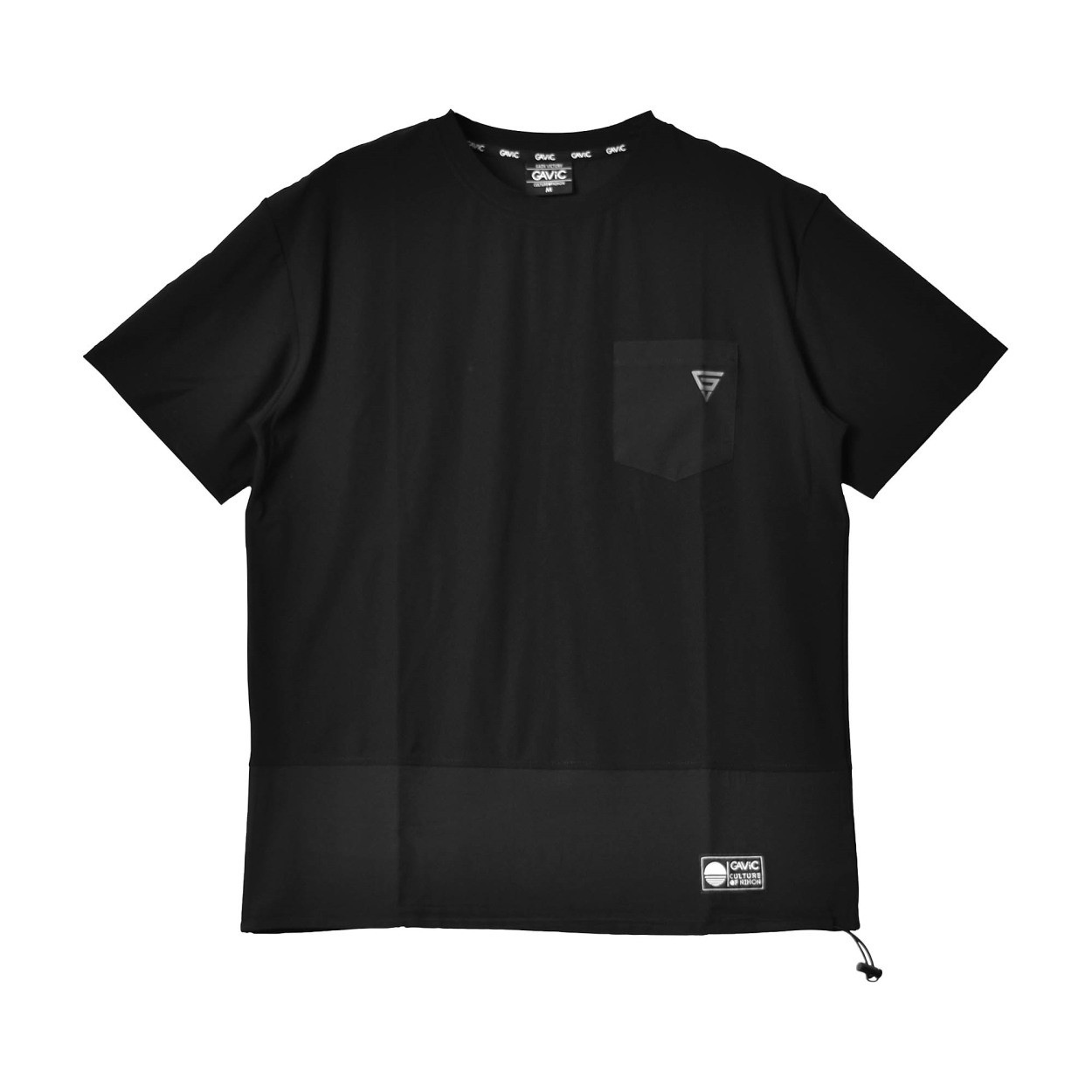 ガビック 半袖Tシャツ メンズ デザイン レイヤードTシャツ GAVIC GA7302 ブラック 黒 カーキ グレー ライフスタイル トップス｜z-mall｜02