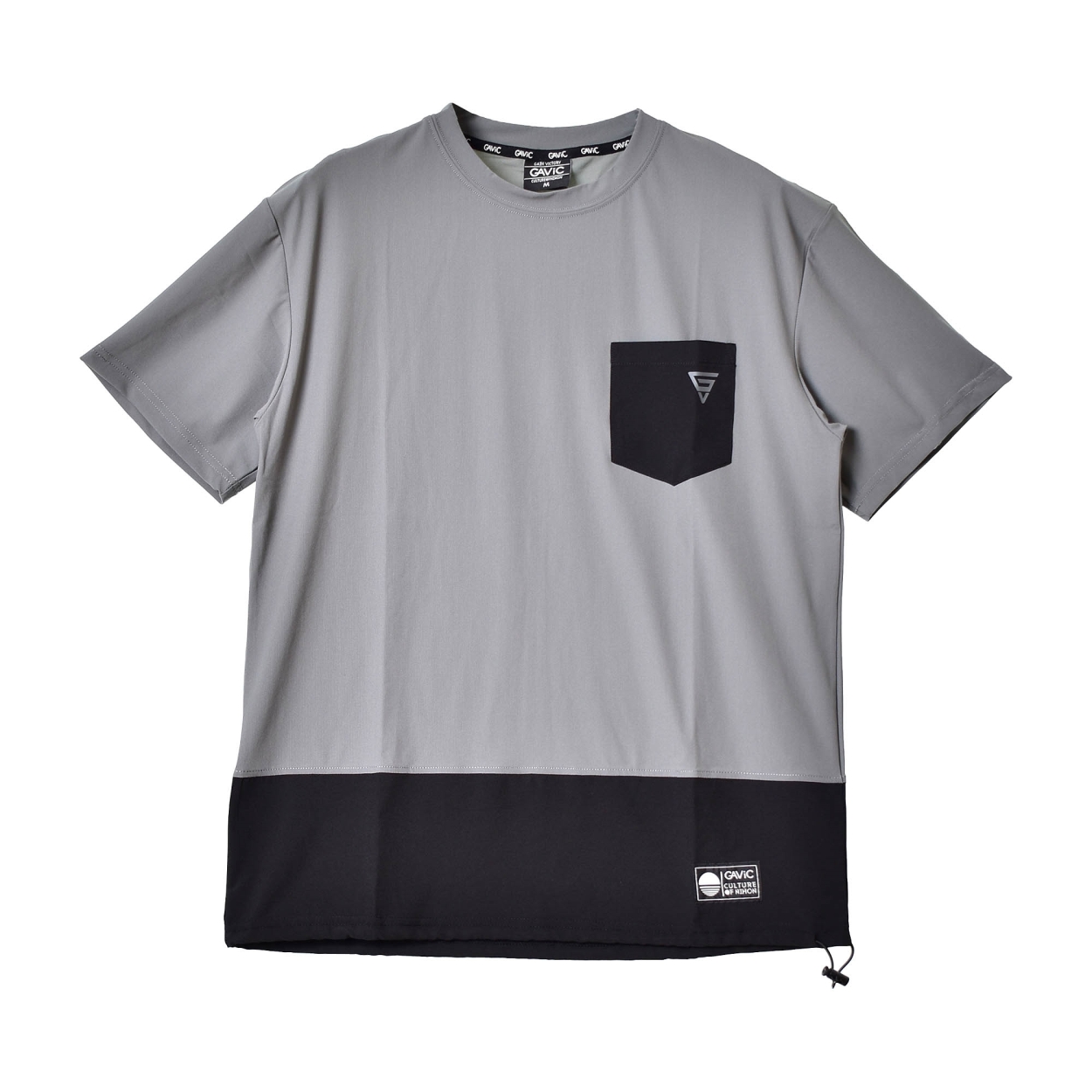 ガビック 半袖Tシャツ メンズ デザイン レイヤードTシャツ GAVIC GA7302 ブラック 黒 カーキ グレー ライフスタイル トップス｜z-mall｜04