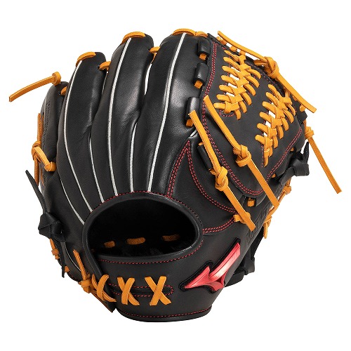 Mizuno ソフトボールグローブ 黒/赤 黒/黄 Mizuno ソフトボールグローブ 黒/赤 黒/黄 グローブ