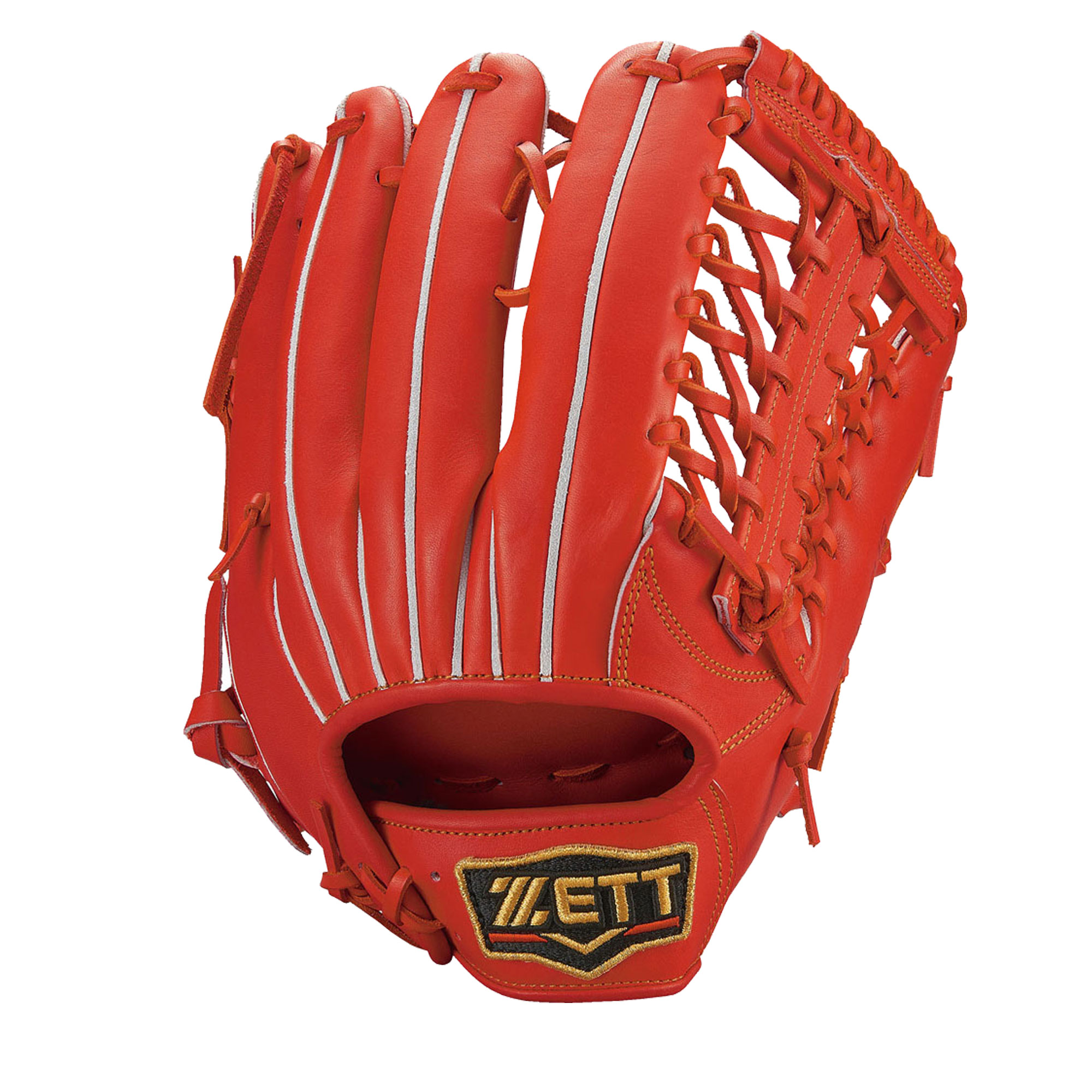 ゼット グラブ 大人 一般 ユニセックス ZETT BPROG678 オレンジ レッド 赤 野球 ベースボール グラブ グローブ 硬式 外野手 一般  大人 野球用品 スポーツ 部活