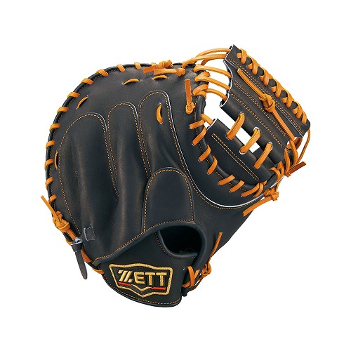 ゼット グラブ 大人 一般 ユニセックス ZETT BRCB30282 オレンジ ブラック 黒 ベージュ 野球 ベースボール ミット 軟式 キャッチャー 捕手 一般 大人 野球用品 | ゼット | 03
