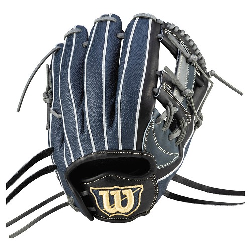 [美品] Wilson 野球用グローブ ネイビー 美品] Wilson 野球用グローブ ネイビー Wilson 軟式野球グローブ
