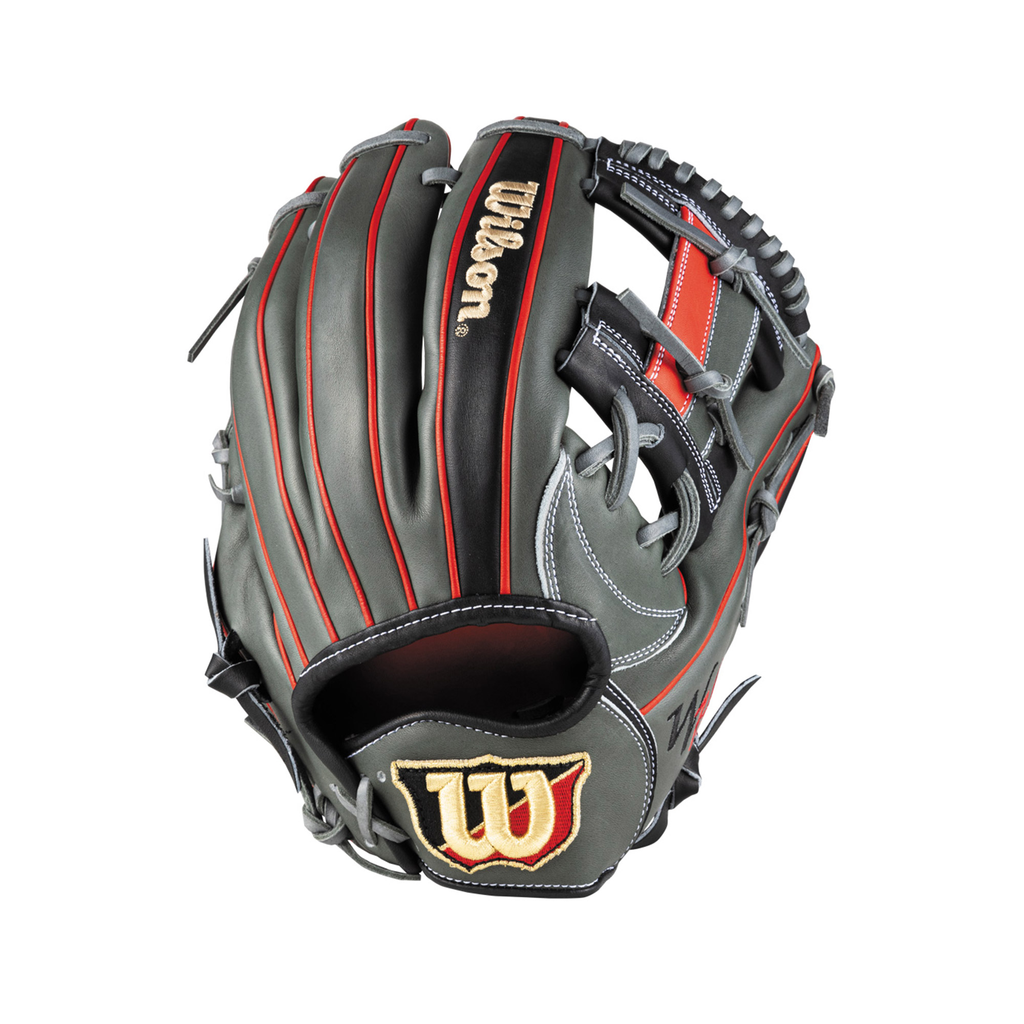 Wilson ダークグレー 軟式グローブ Wilson (ウィルソン) 軟式グローブ グレー プロストックレザー
