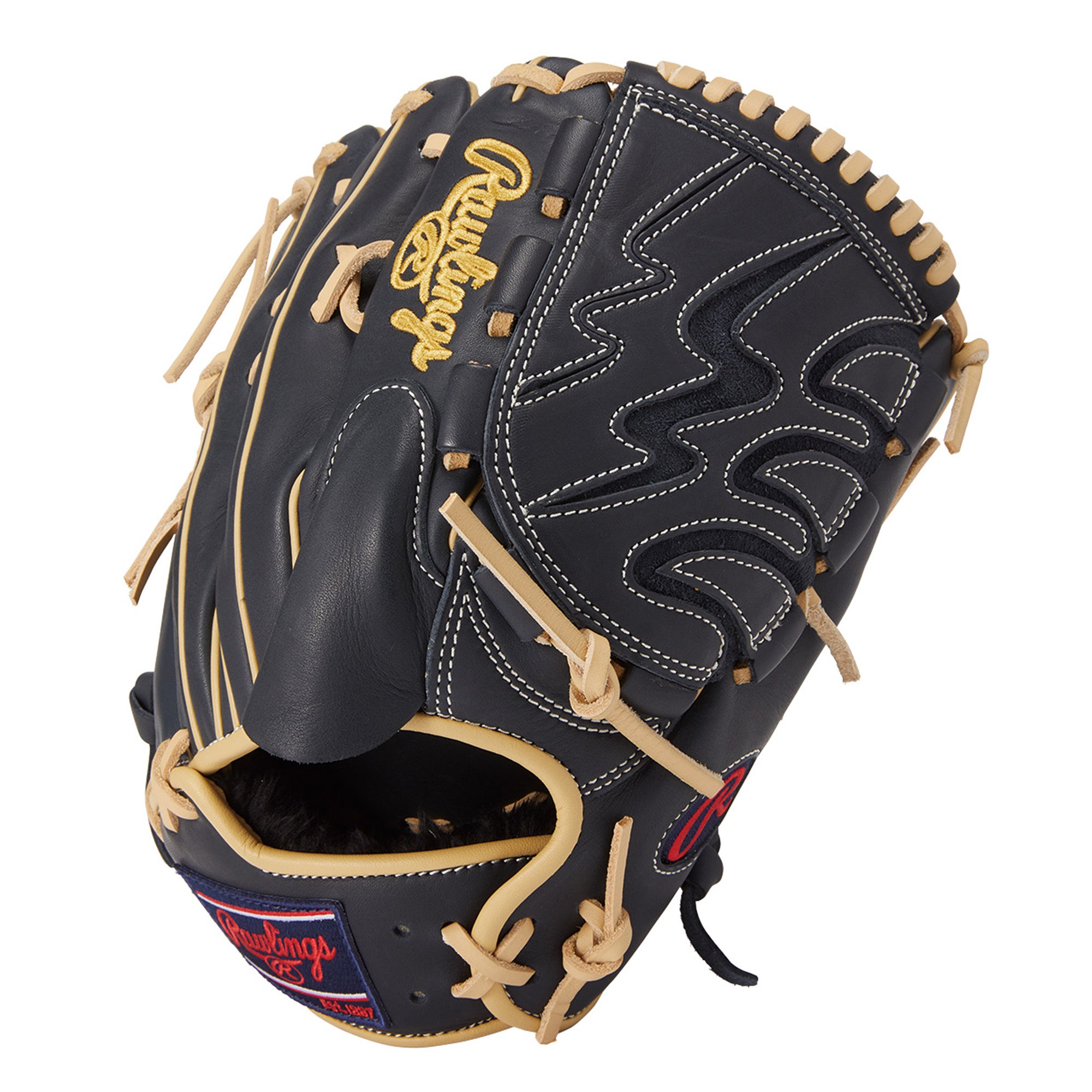 RAWLINGS (ローリングス) 軟式グローブ ネイビー×レッド HOH