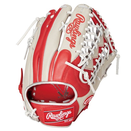 Rawlings SS1887 軟式グローブ レッド/ホワイト ローリングス Rawlings 軟式 HOH MLB COLOR SYNC [ファースト用
