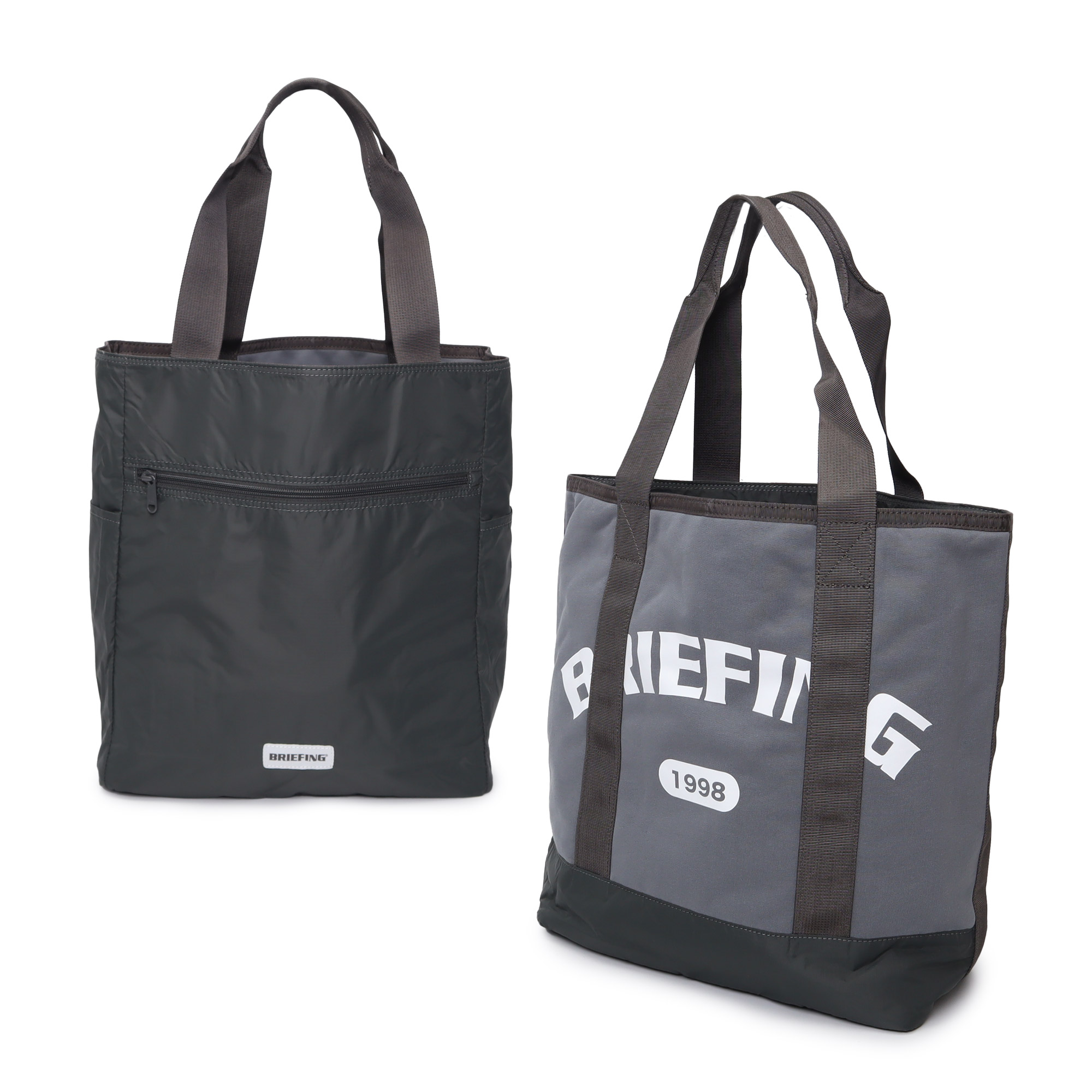 BRIEFING ブリーフィング リバーシブル トートバッグ グレー トートバッグ／BRIEFING／リバーシブル／DUAL TOTE DYNEEMA