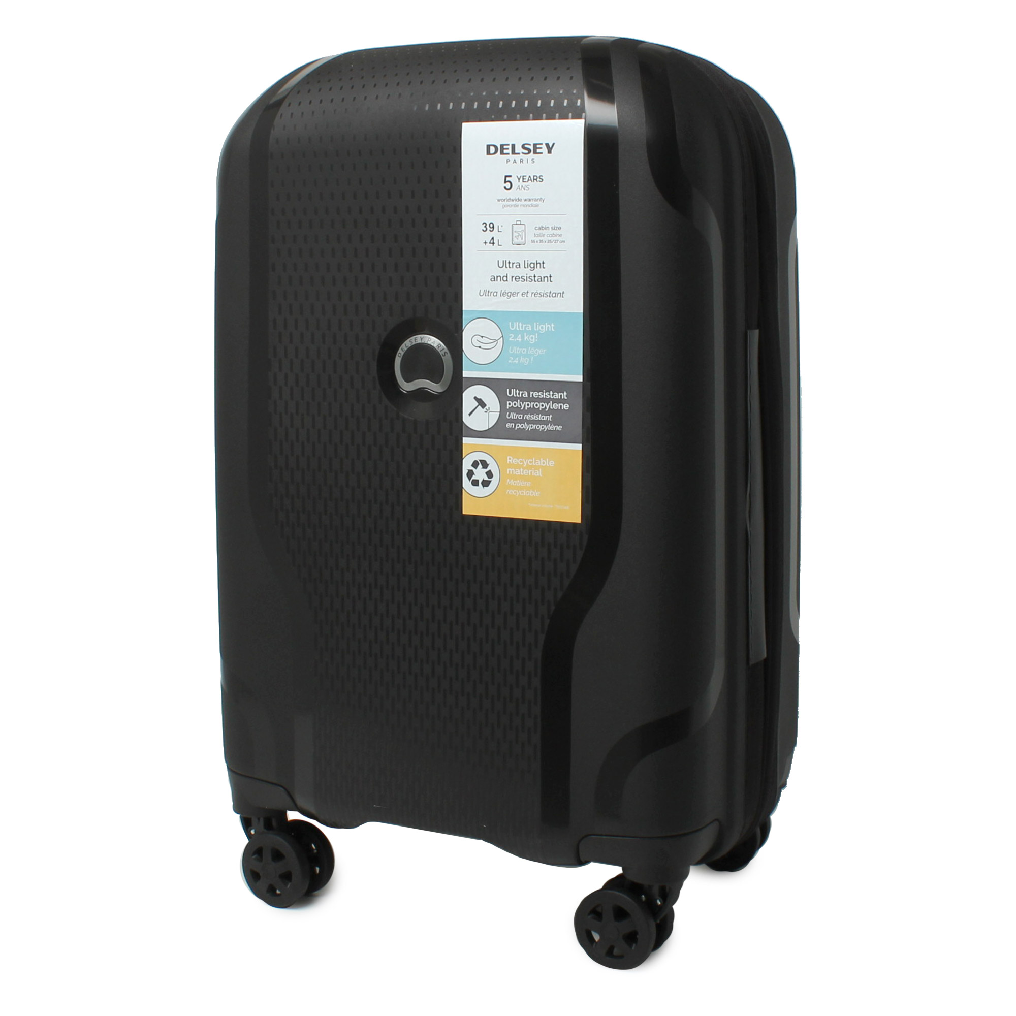 デルセー スーツケース メンズ レディース DELSEY 003845801 ブラック