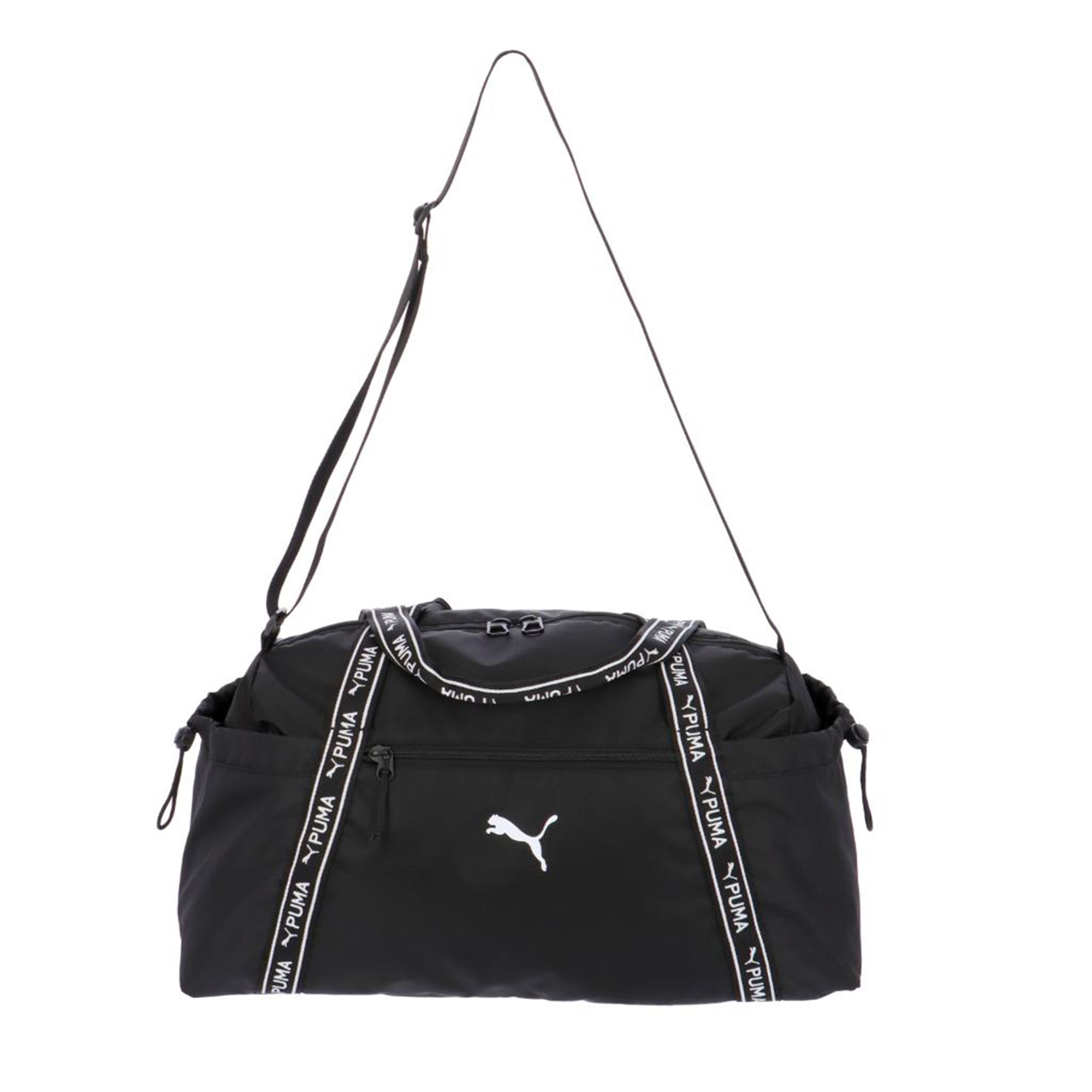 DIAMOND NET/LEATHER COMBINATION BIG POUCH(S Black): Y's｜THE