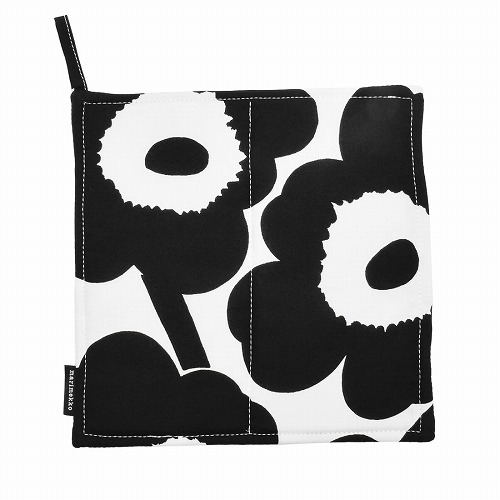 ゆうパケット可】 マリメッコ 鍋つかみ MARIMEKKO ブラック 黒 レッド