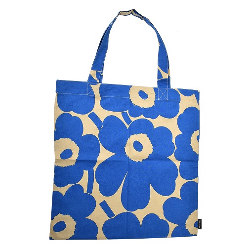 マリメッコ トートバッグ 43×43cm marimekko ウニッコ エコバック ベージュ ブラック 黒 グリーン カバン かばん 手提げ  ファブリック 北欧 【ネコポス配送】