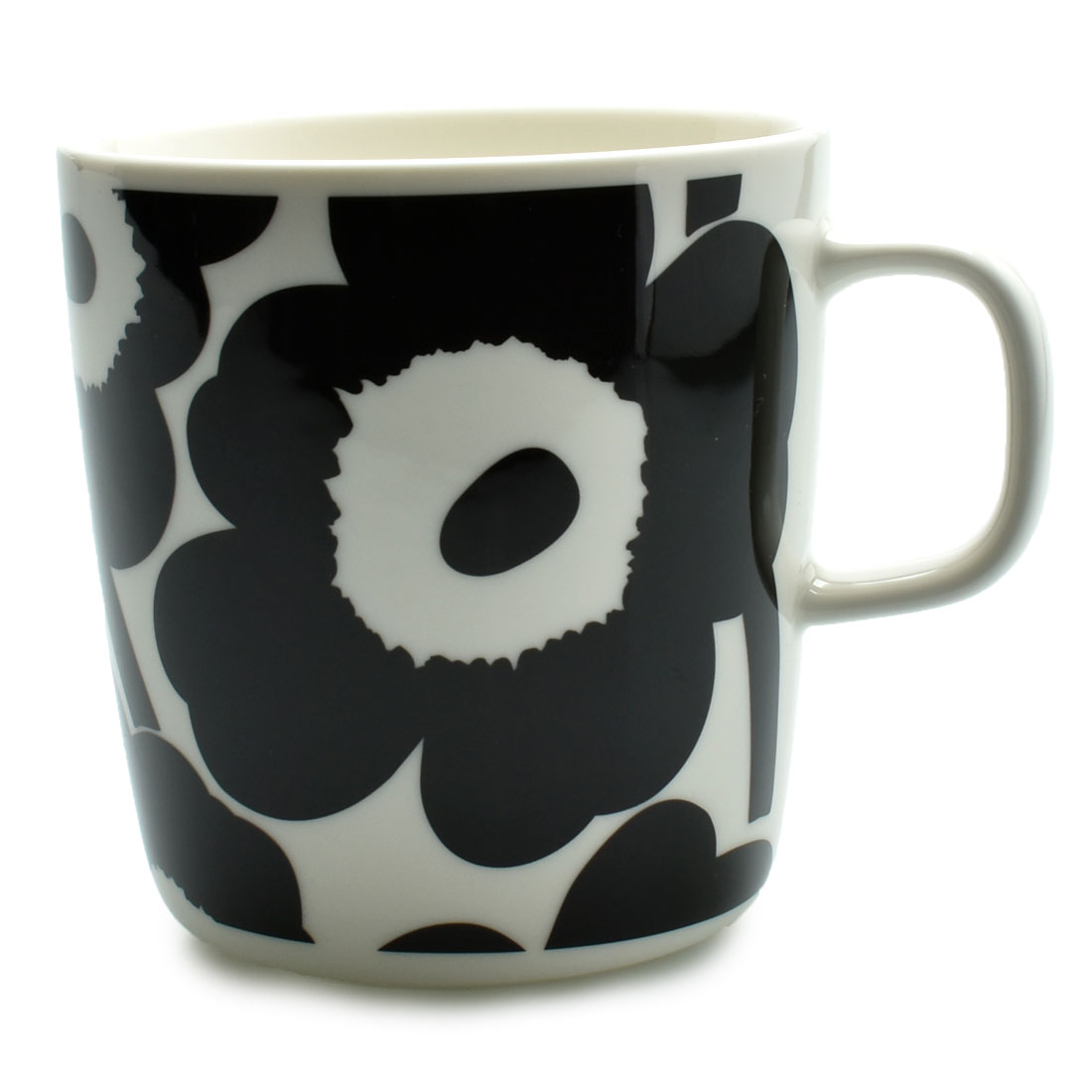 マリメッコ マグカップ 400ml 食器 マグ MARIMEKKO MUG 400ml ウニッコ 誕生日 結婚祝い おしゃれ ブラック 黒 ホワイト 白 | marimekko | 01