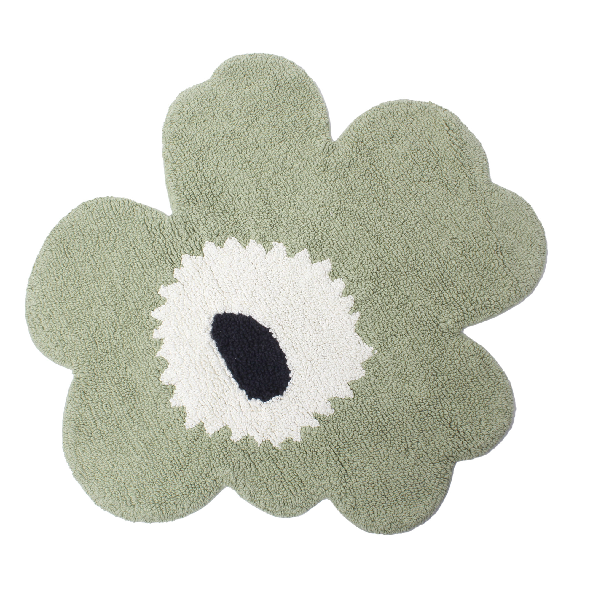マリメッコ　バスマット　緑 マリメッコ UNIKKO BATH MAT 73×74cm（インテリアマット