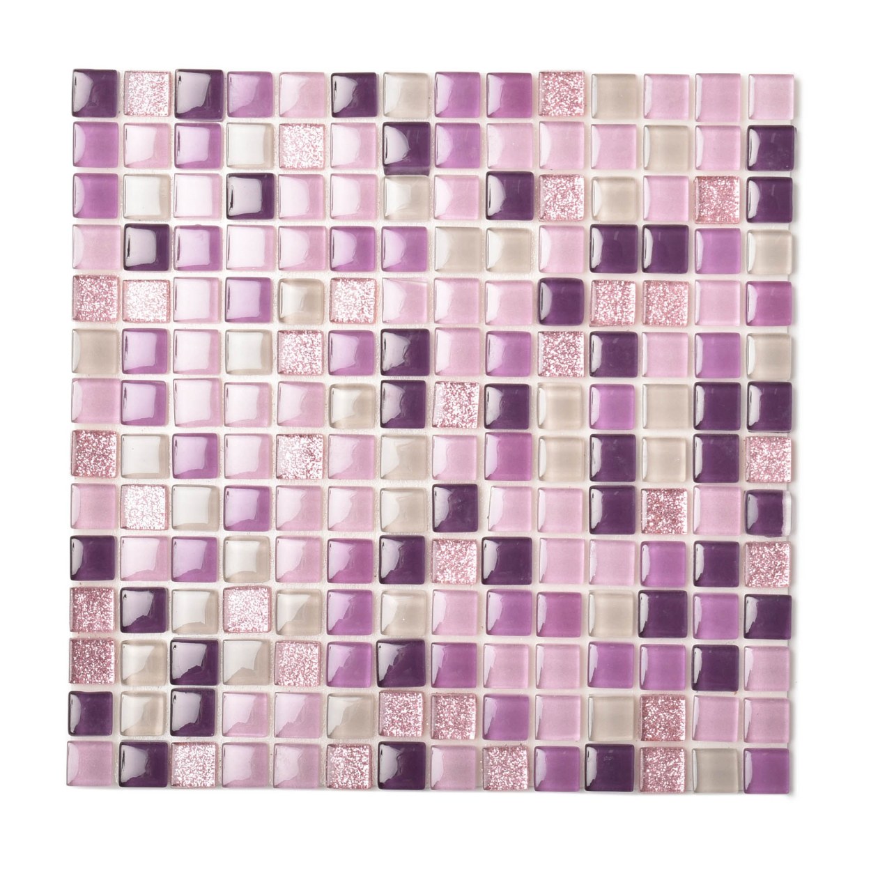 ハッテ！ ガラスモザイクタイル トランスルーセント Hatte！ グレー