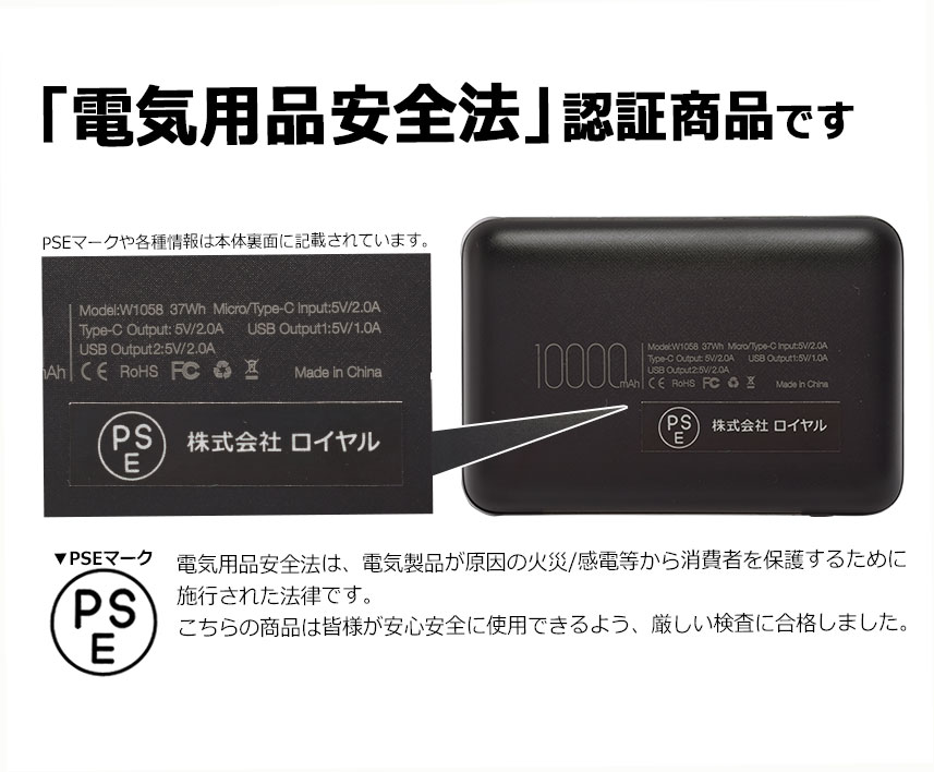 インクルーシブ 充電器 メンズ モバイルバッテリー In'crewsive