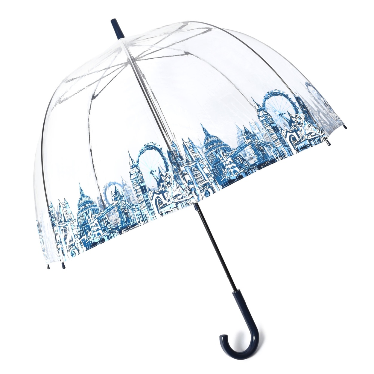 送料無料 フルトン 傘 メンズ レディース バードケージ 2 FULTON L042 5020815 透明  雨傘 雨 雨具 ビニ傘 ビニール おしゃれ｜z-mall｜02