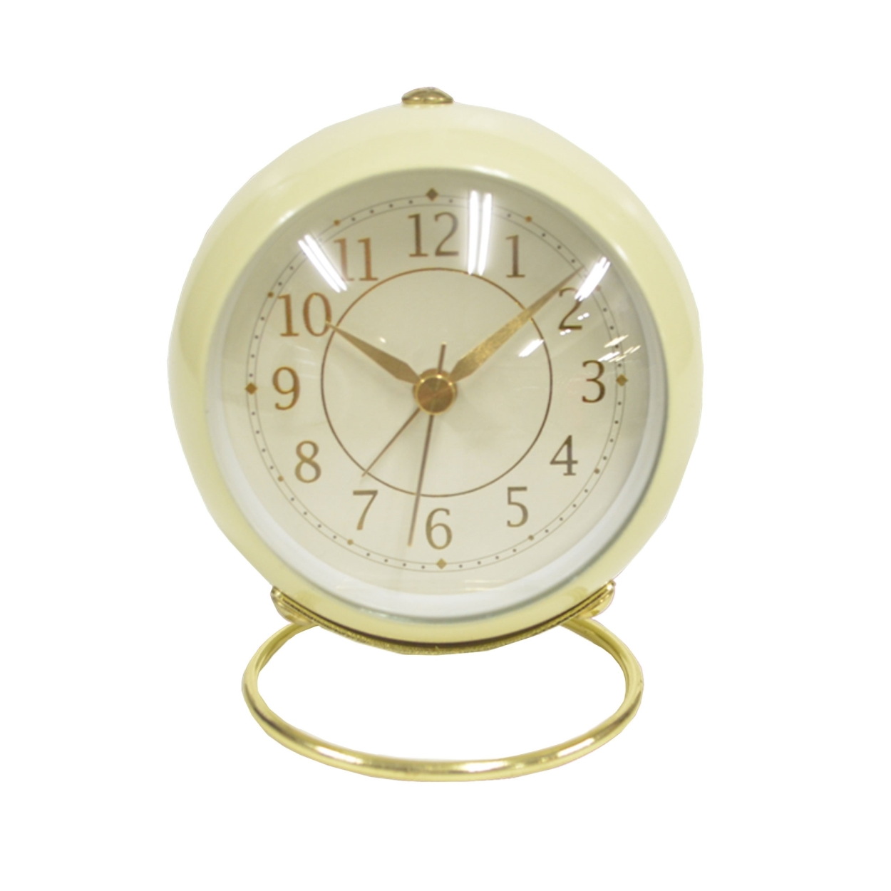 送料無料 マルモ 置き時計 アラームクロックスフィア MARMO ブラウン 茶 時計 コンパクト シンプル スイープ 目覚まし時計｜z-mall｜02