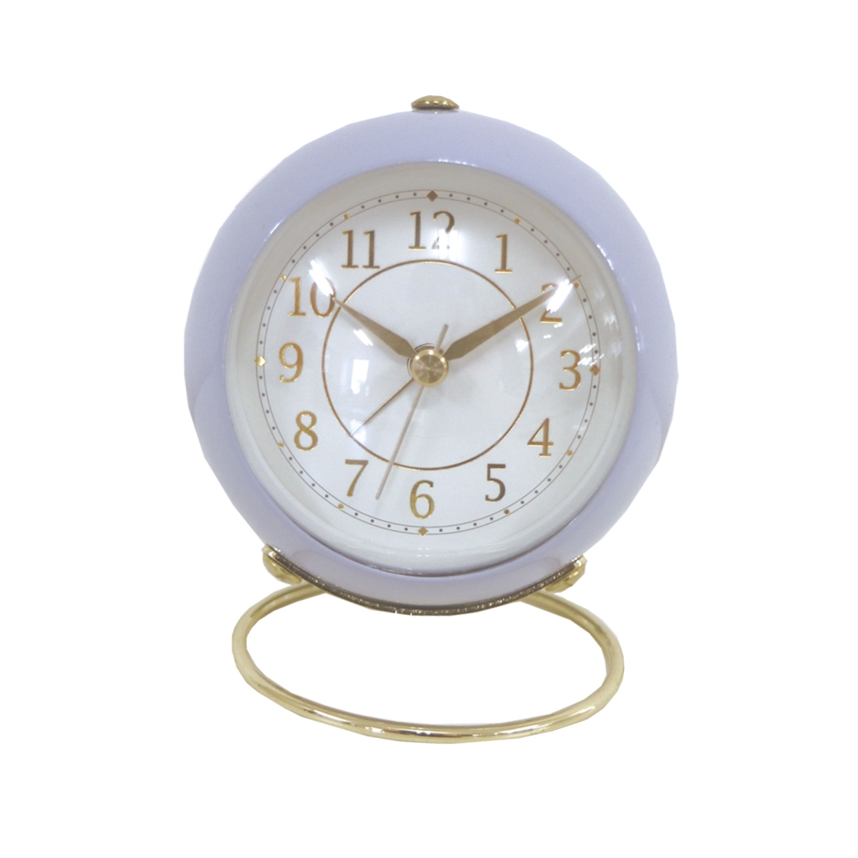 送料無料 マルモ 置き時計 アラームクロックスフィア MARMO ブラウン 茶 時計 コンパクト シンプル スイープ 目覚まし時計｜z-mall｜03