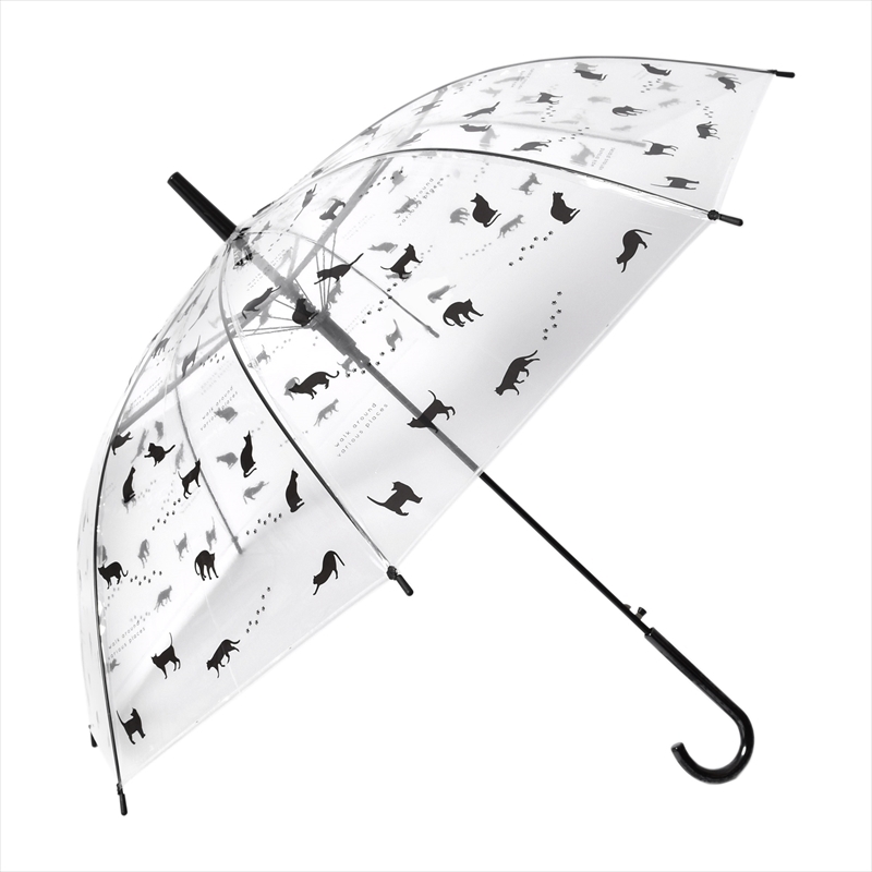 オド カナダ 傘 レディース ODO CANADA 雨傘 雨 雨具 ビニ傘 ビニール 透明 おしゃれ かわいい 猫 キャット カジュアル プリント  :7788-0076:Z-MALL ヤフーショッピング店 - 通販 - Yahoo!ショッピング
