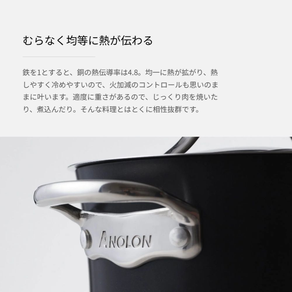 アナロン ヌーヴェルカッパー マイヤー MEYER フライパン ルクス 20cm