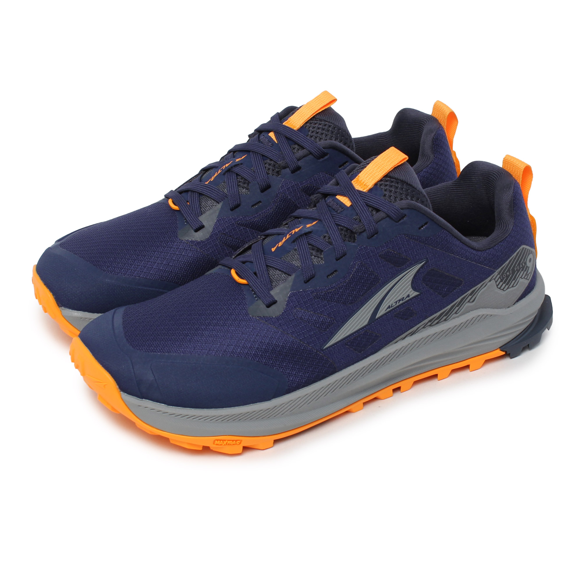ALTRA ランニングシューズ ネイビー/オレンジ アルトラ トレイルランニングシューズ メンズ ローン ピーク 9