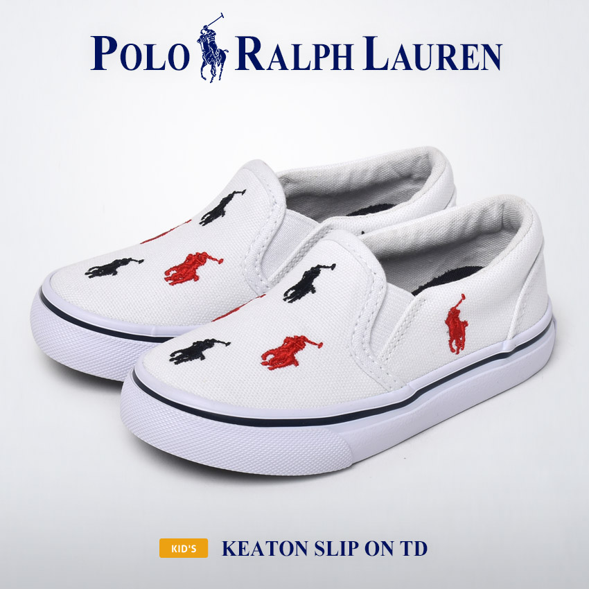 ポロ ラルフローレン スリッポン キッズ ベビー 子供 KEATON SLIP ON TD POLO...