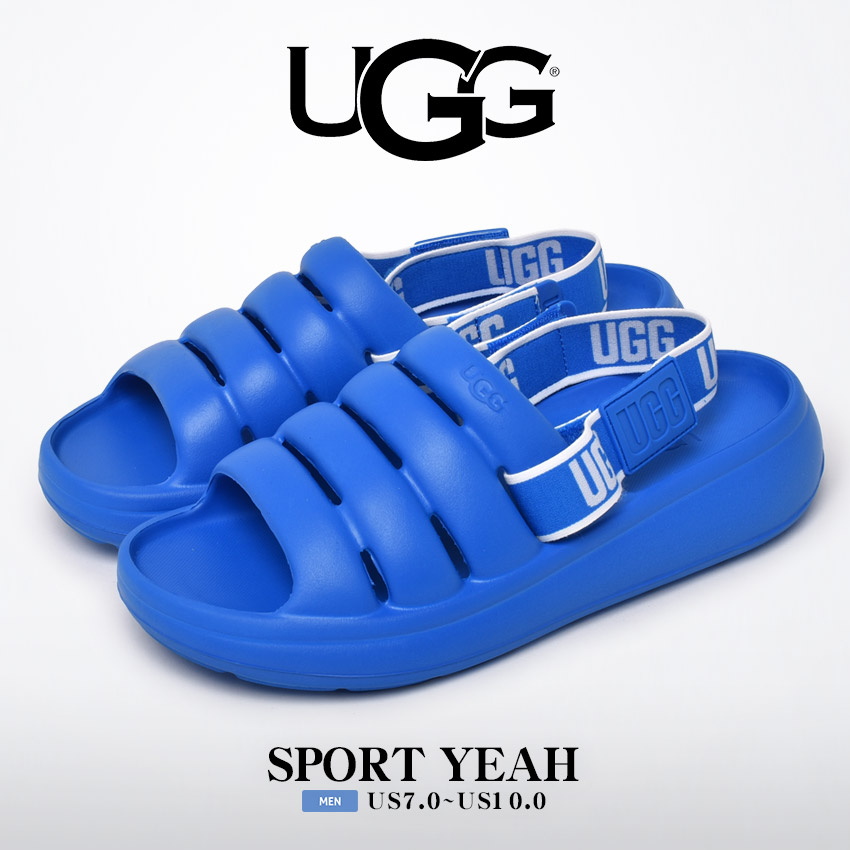 送料無料 アグ サンダル メンズ SPORT YEAH UGG 1132150 黒 白 グレー