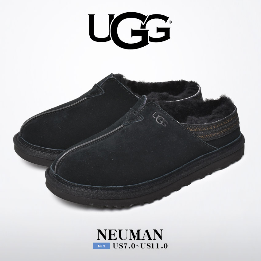 送料無料 アグ スリッポン メンズ ニューマン UGG 1113631 黒 ブラウン